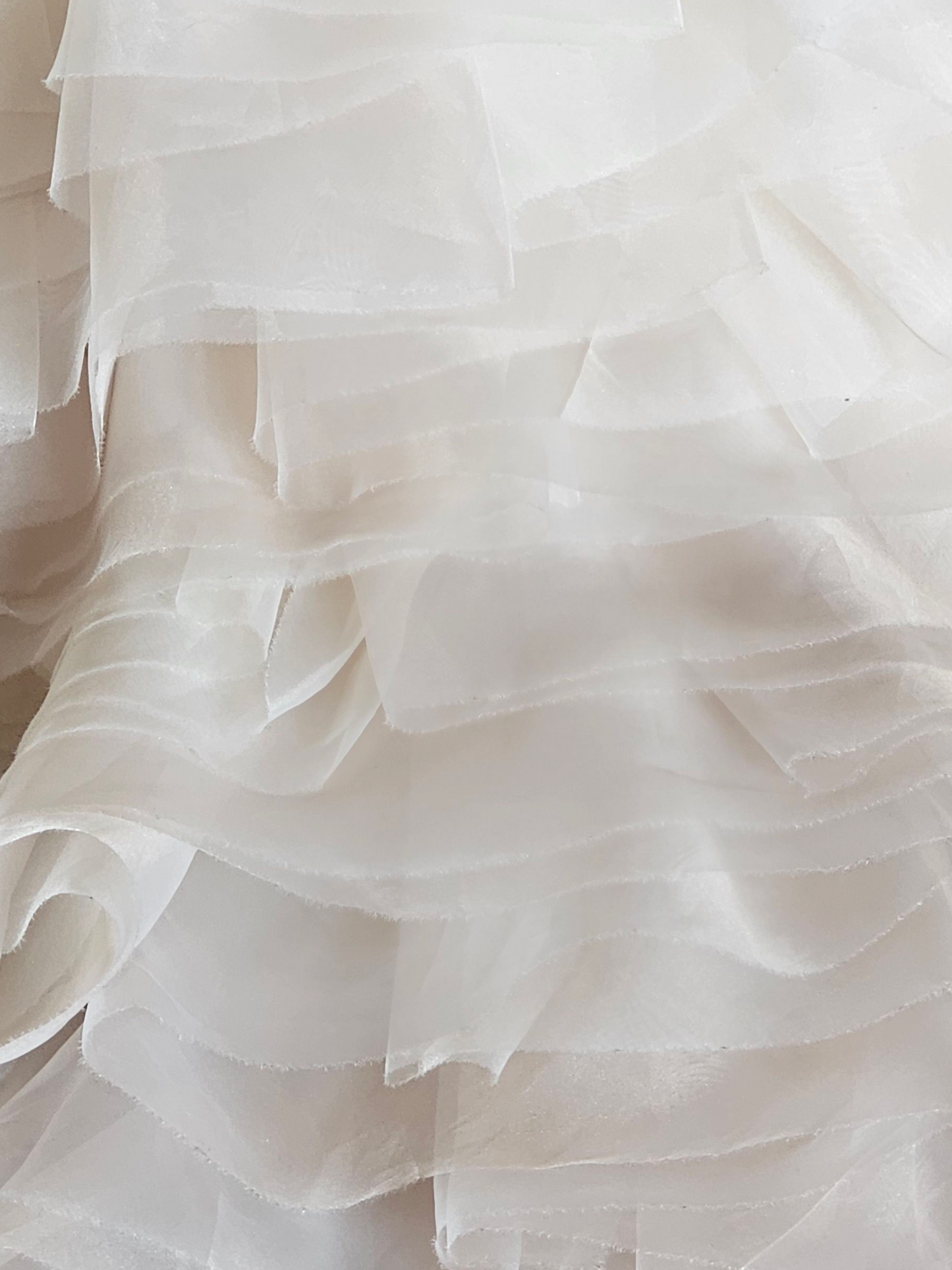 Ivory/Gold Ombre Fit/Flare Ruffle Sweetheart Wedding Gown - Mori Lee