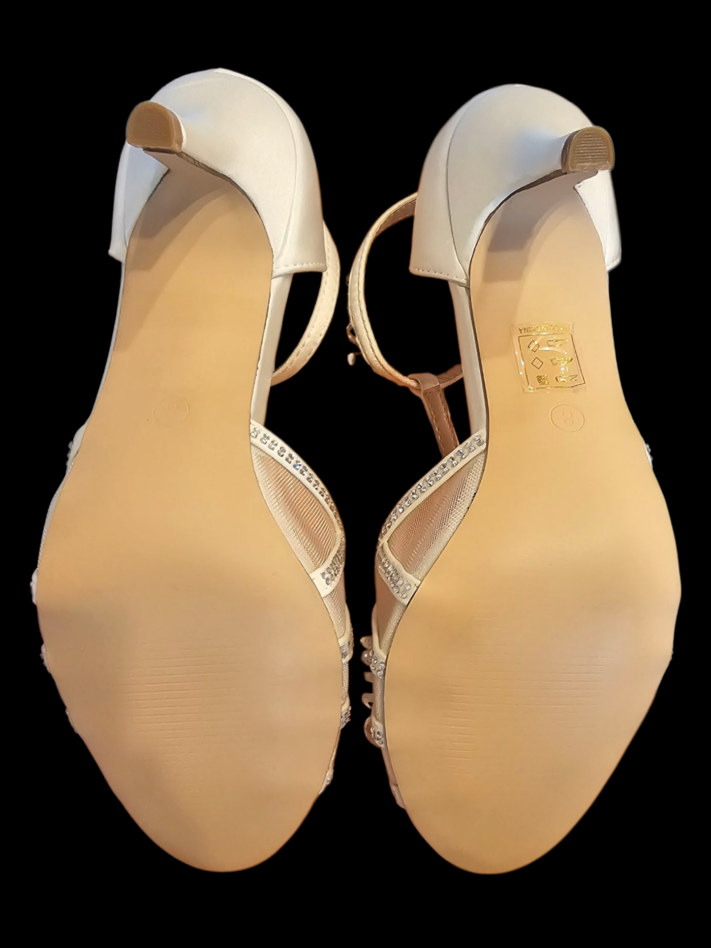 Hazel T-Strap Sparkle Peep Toe Shoe - NEW