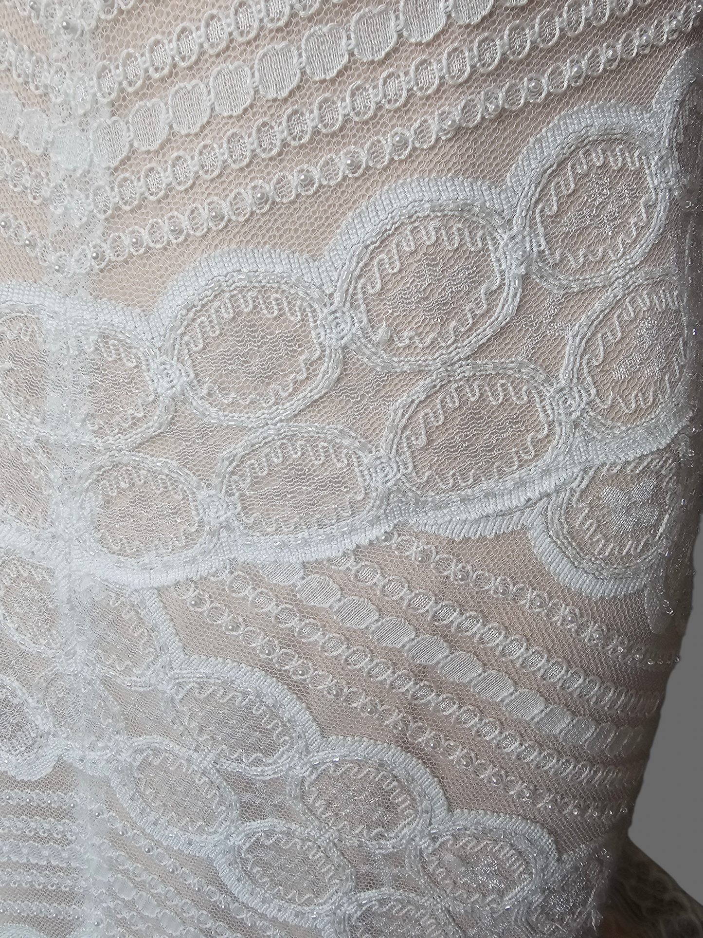Iv/Rose Soft Lace Fit/Flare Wedding Gown - Davinci
