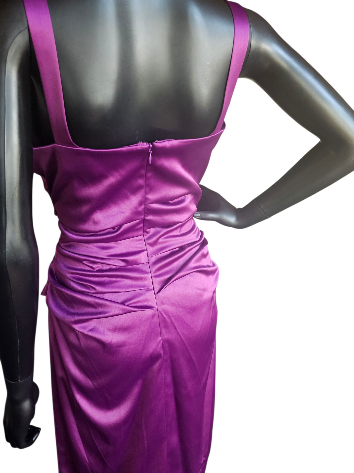 Electric Purple Scoop Cocktail Dress NWT - Suzi Chin/Nordstrom