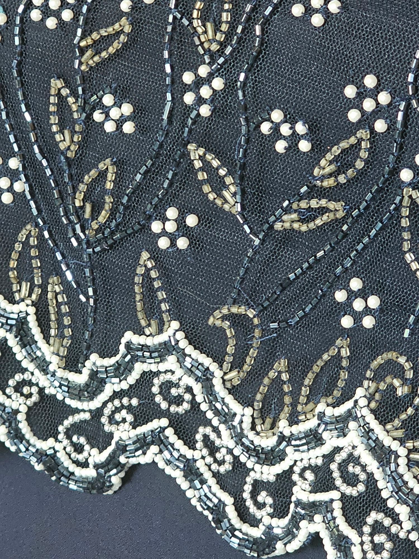 Vintage Navy Sheath Cap Sleeve Formal Dress