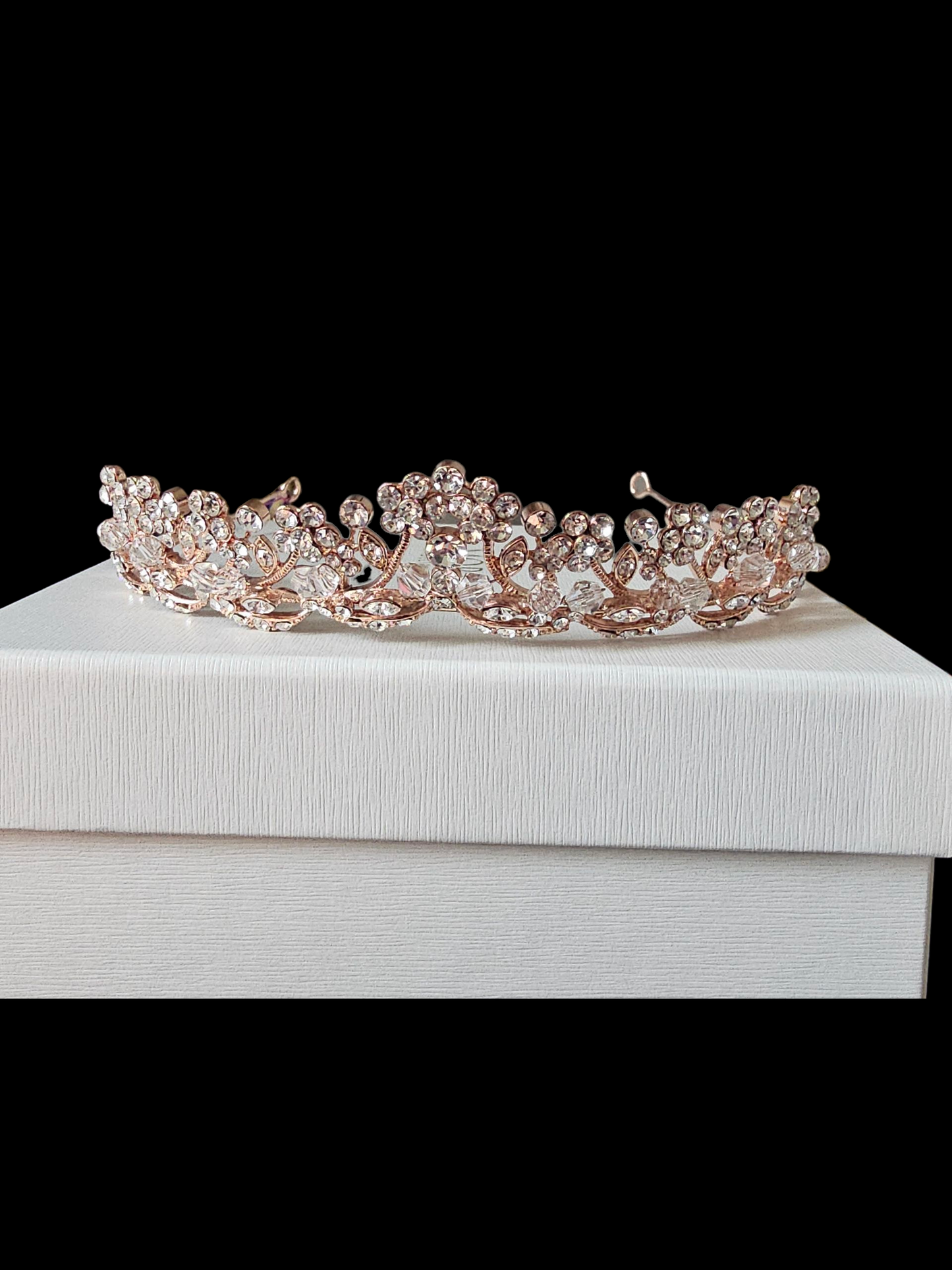 Rose Gold Crystal Tiara