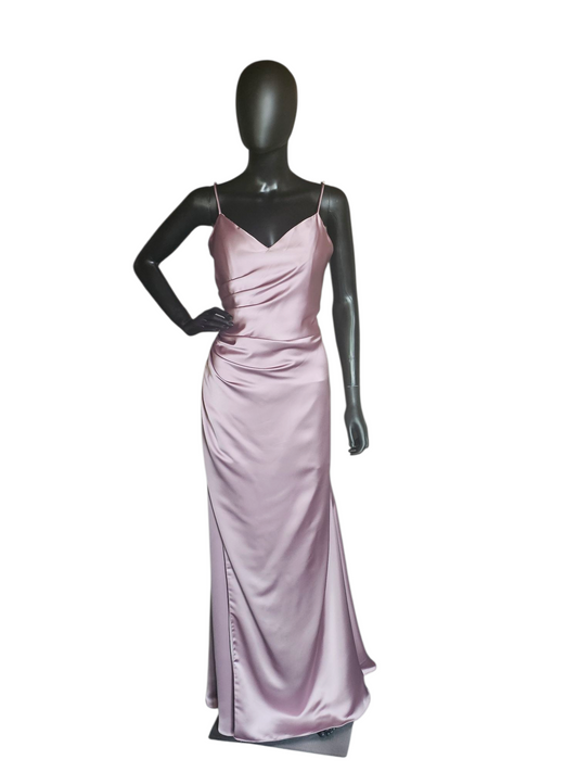 Desert Rose Silky Satin Maxi Formal Dress - Mori Lee