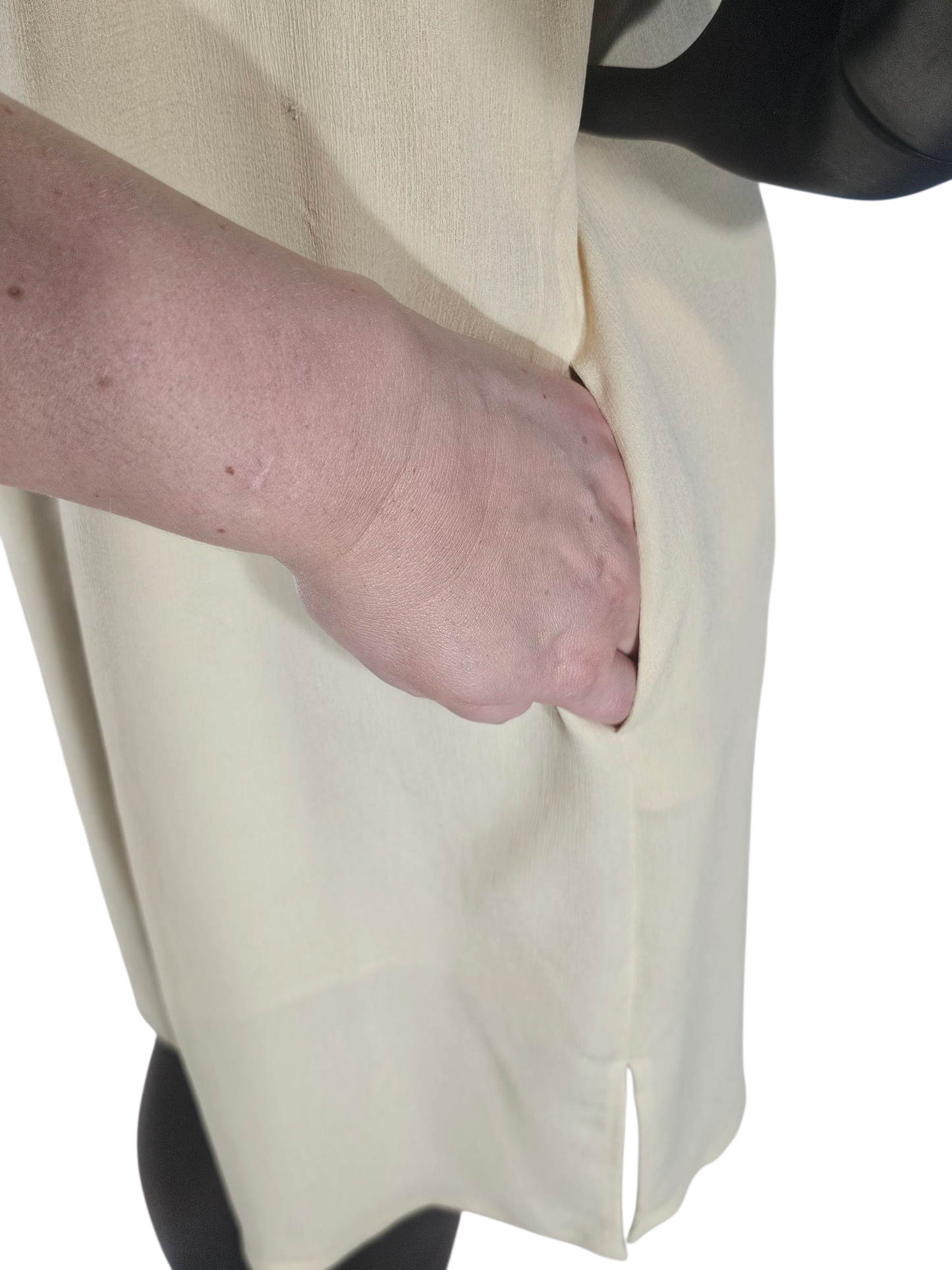 Daffodil Yellow Crepe Tie Neck Shift Short Dress - Prologue