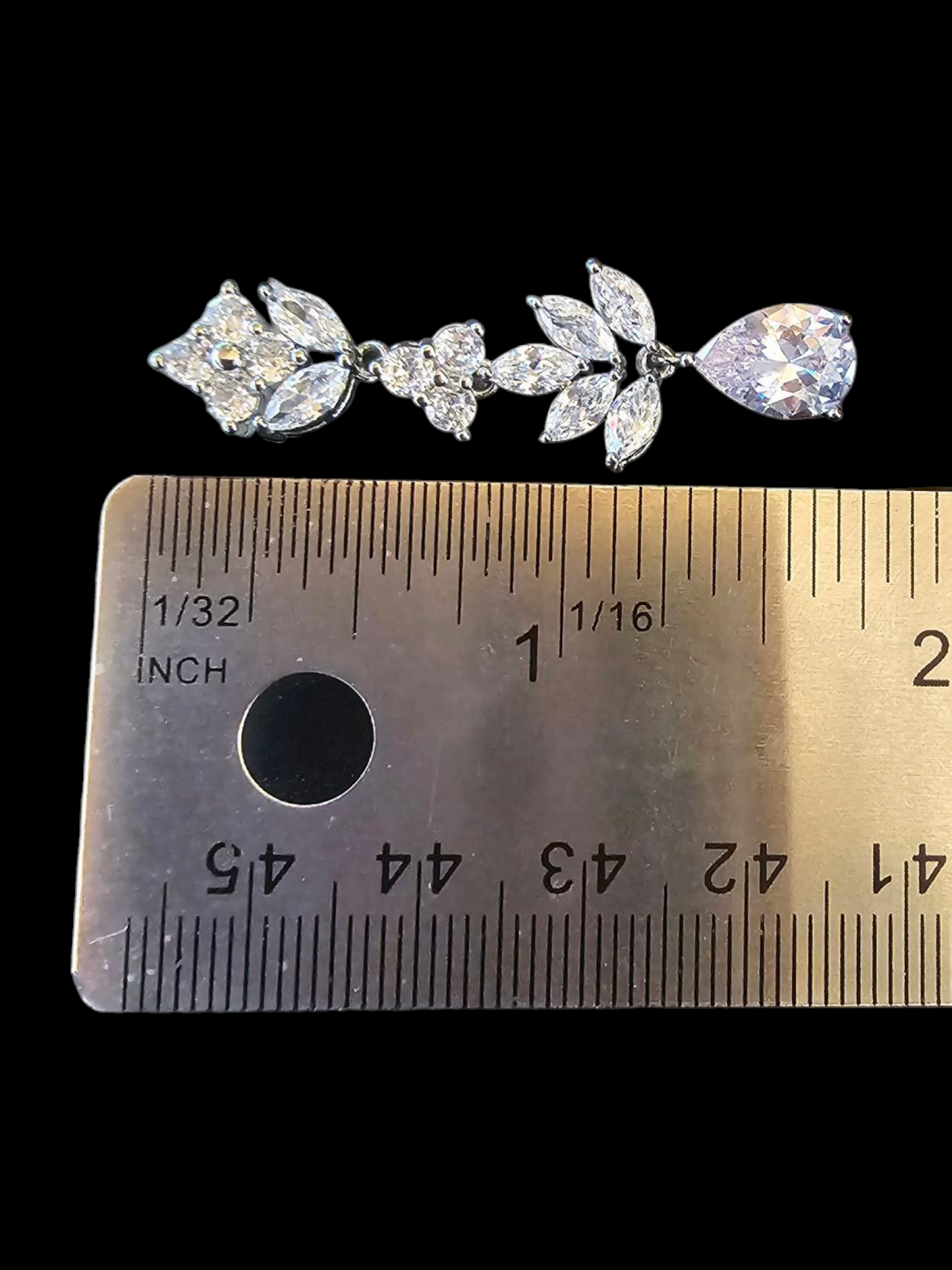 Large Teardrop Silver Earring