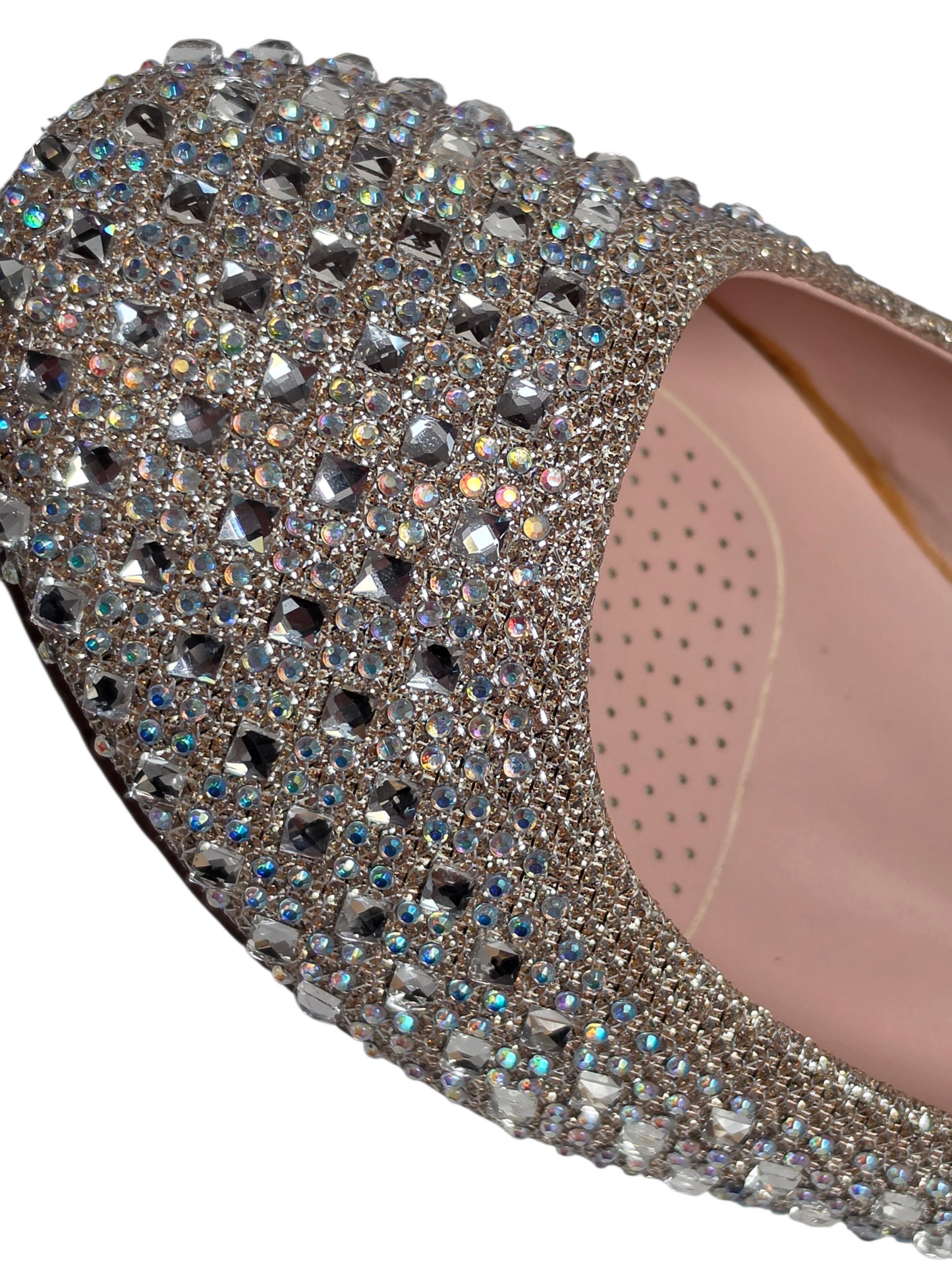 Gold Rhinestone Ballet Slipper Shoes - Your Party