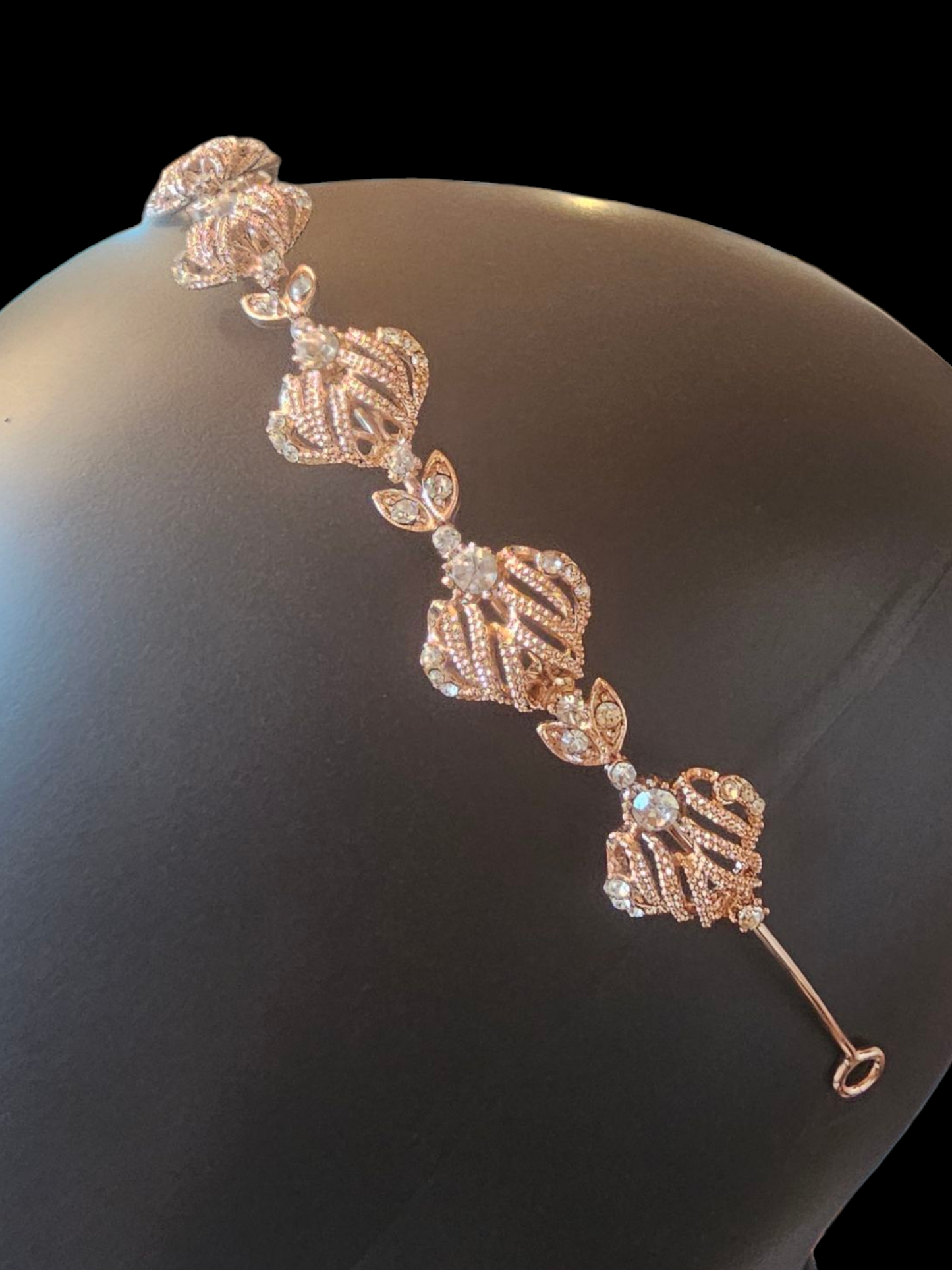 Rose Gold Crystal Deco Headband