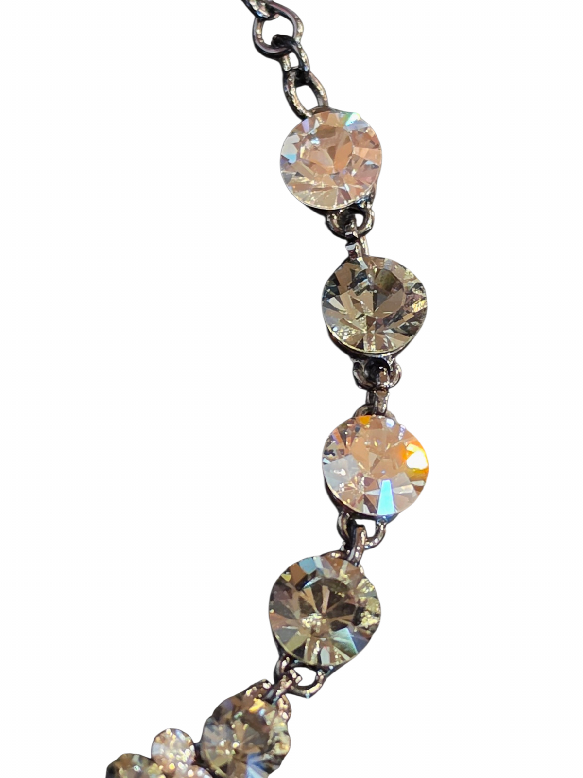 Smoke Crystal Necklace/Earring Set - Creations Georgianni