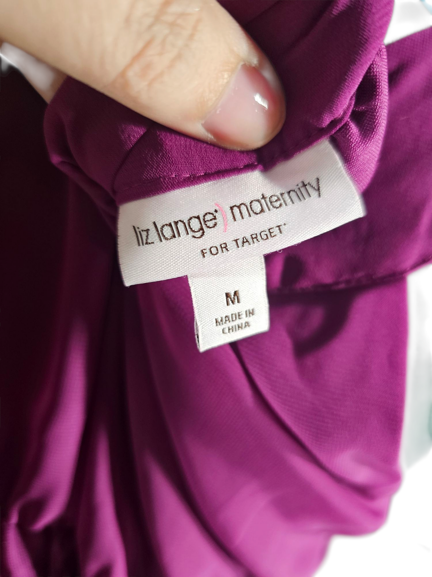 Plum Beaded Yoke Collar Chiffon Maternity Casual Dress - Liz Hanger