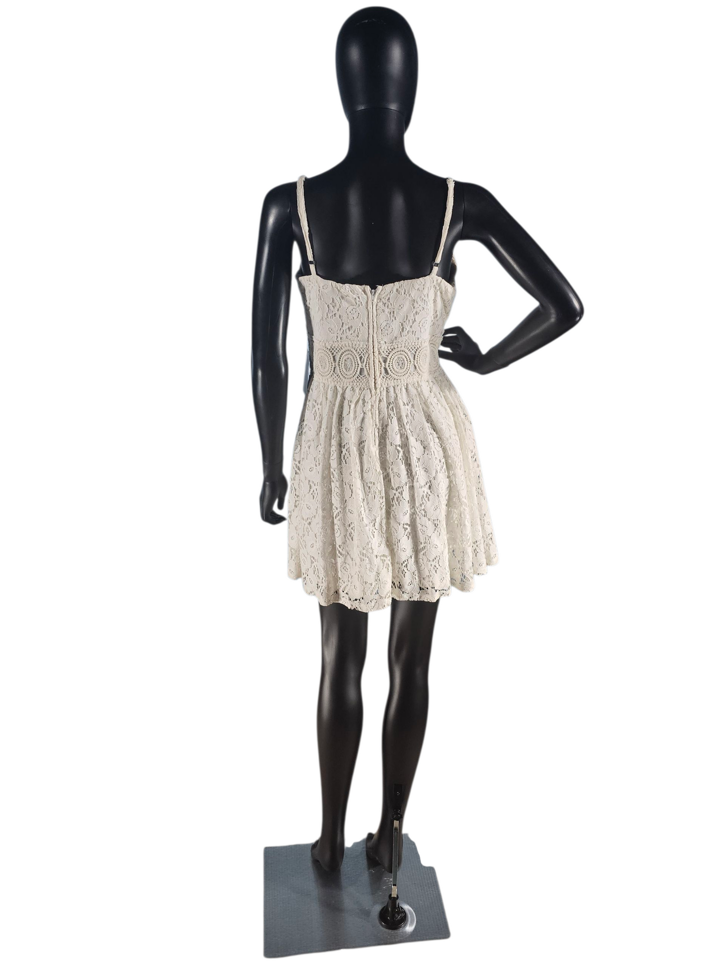 Ivory Lace Sweetheart Spaghetti Short