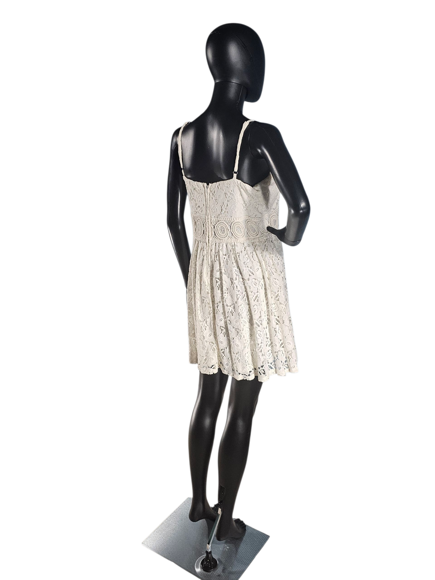 Ivory Lace Sweetheart Spaghetti Short