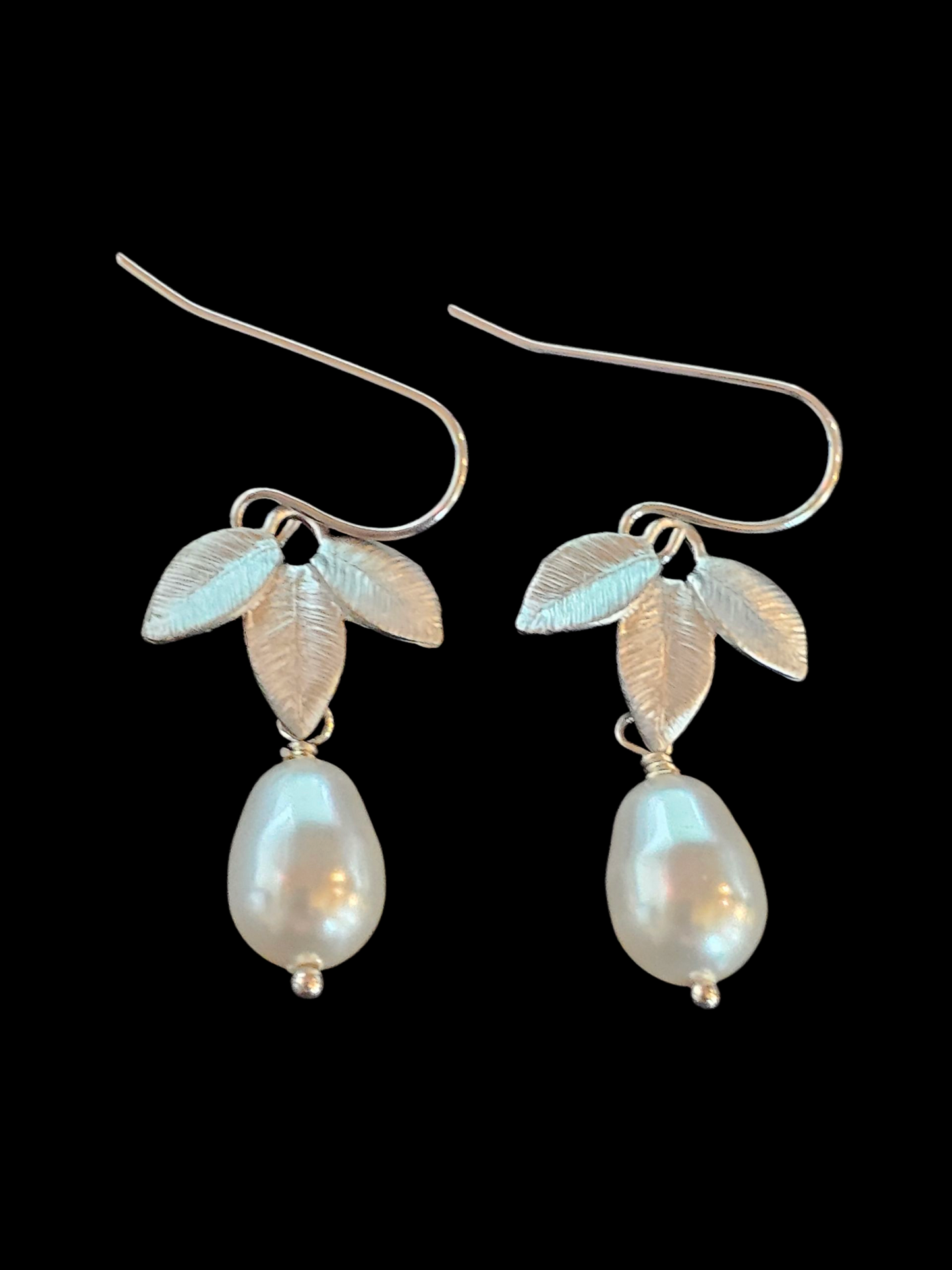 Faux Pearl Floral Drop Earring