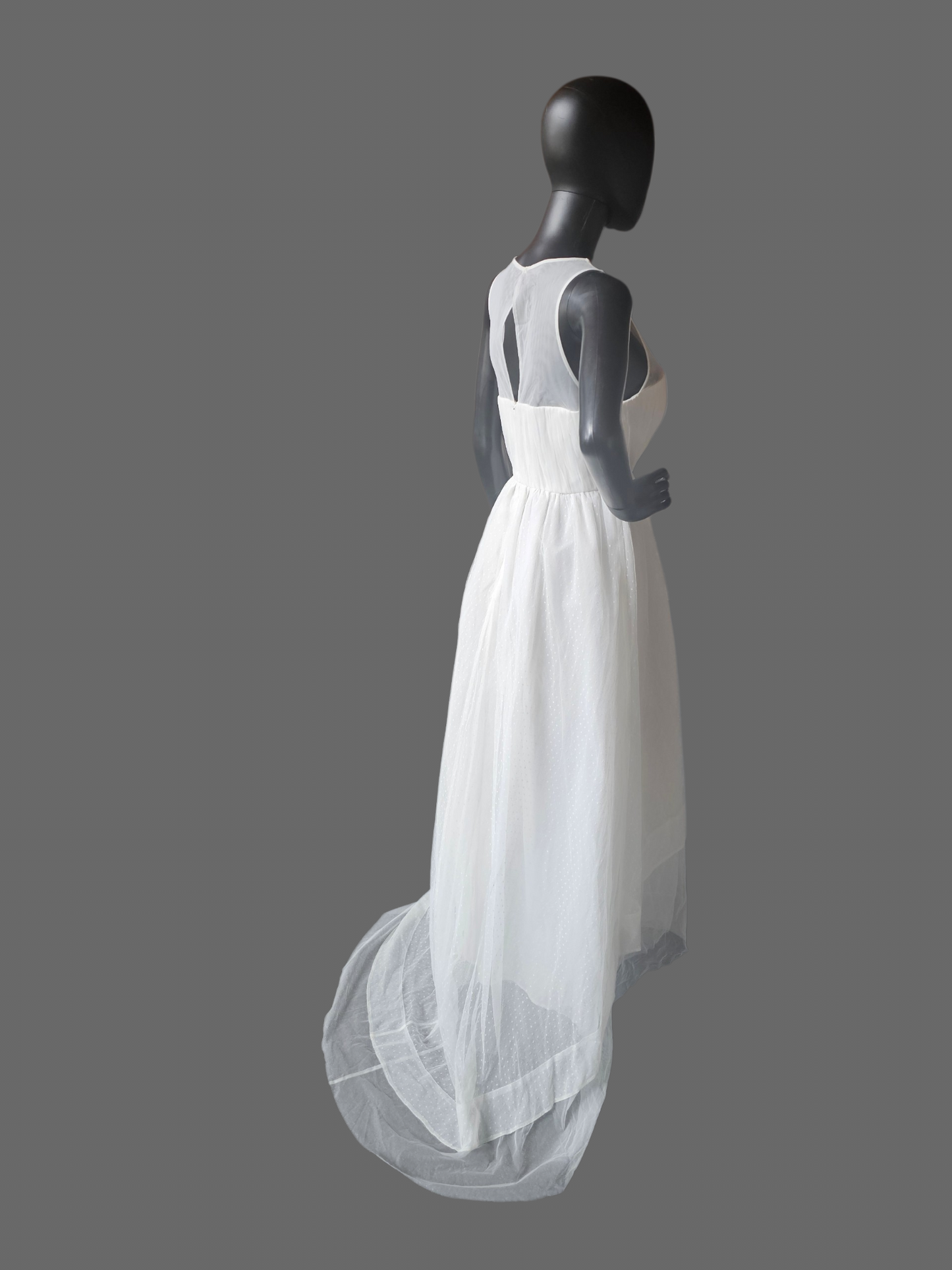 Swiss Dot Illusion Sweetheart Wedding Dress - Geode