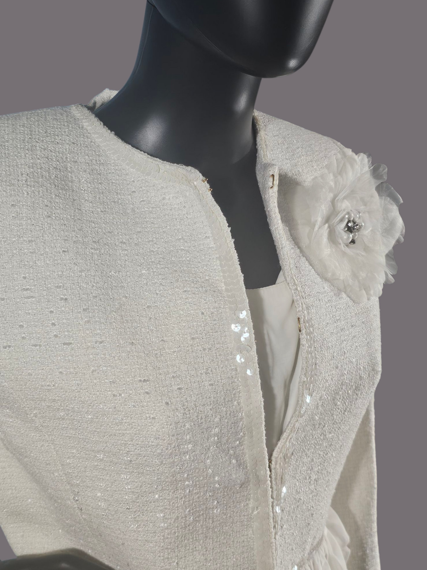 Boston Proper Ivory Jacket/Sheath Dress