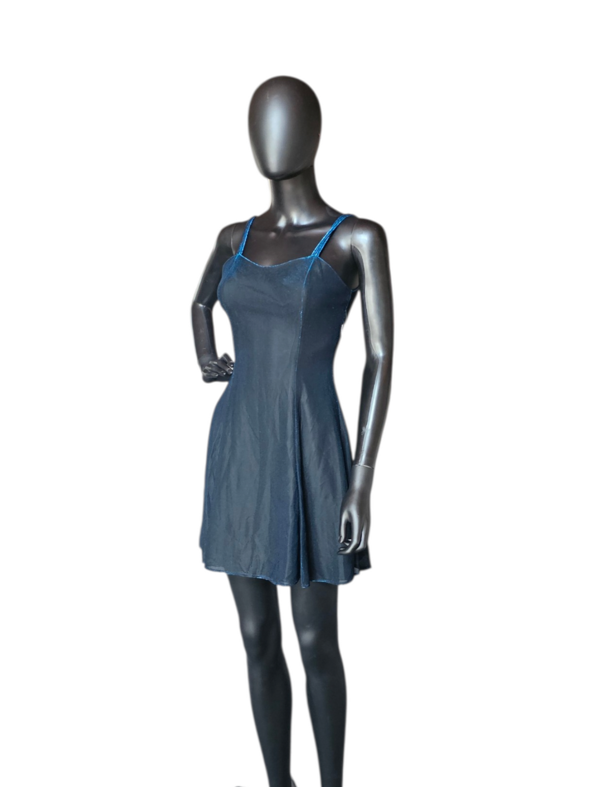 Vintage Y2K Blue Sparkle Homecoming Dress - All That Jazz