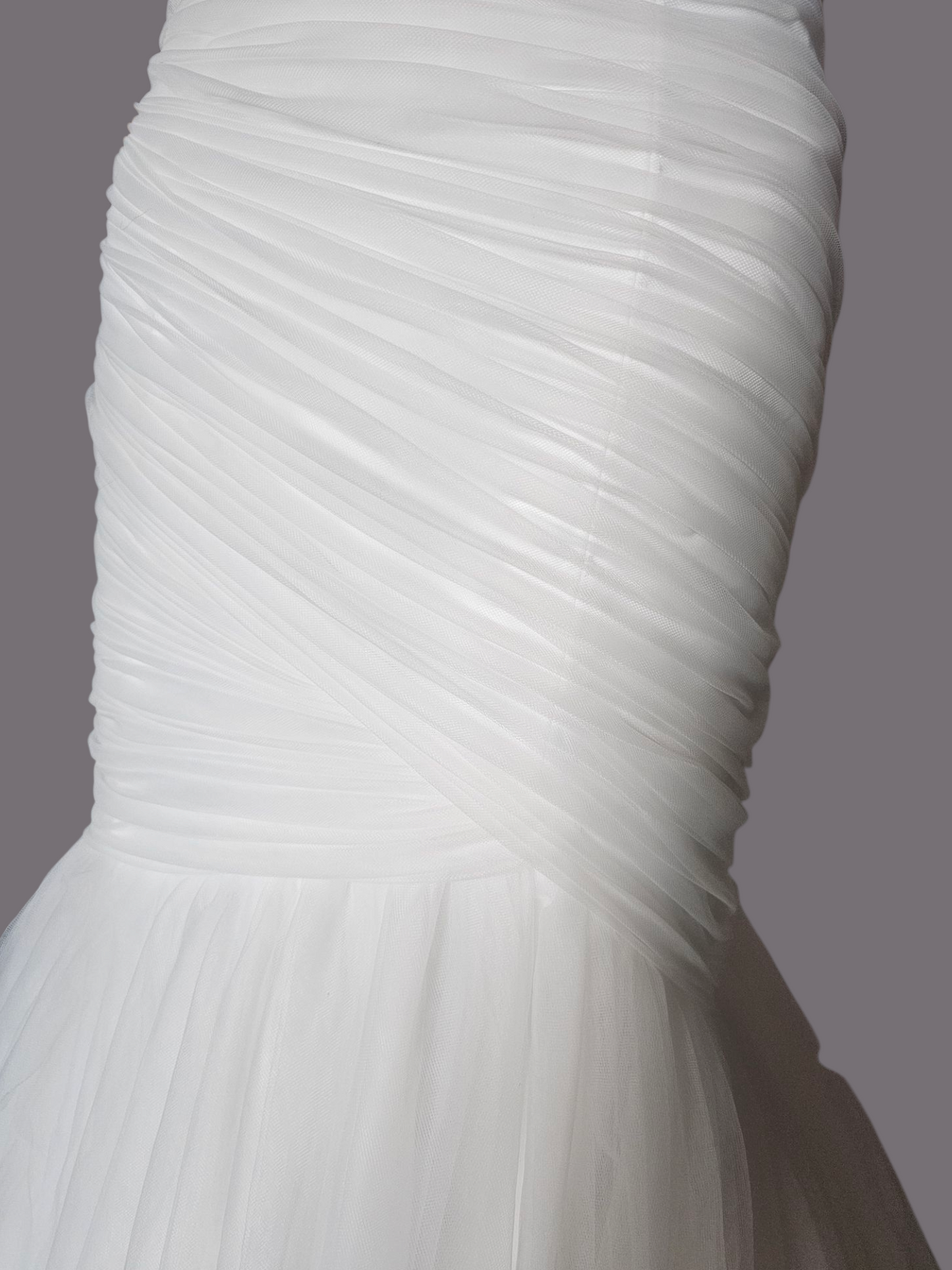 Tulle Fit Flare Strapless Wedding Gown - Mori Lee
