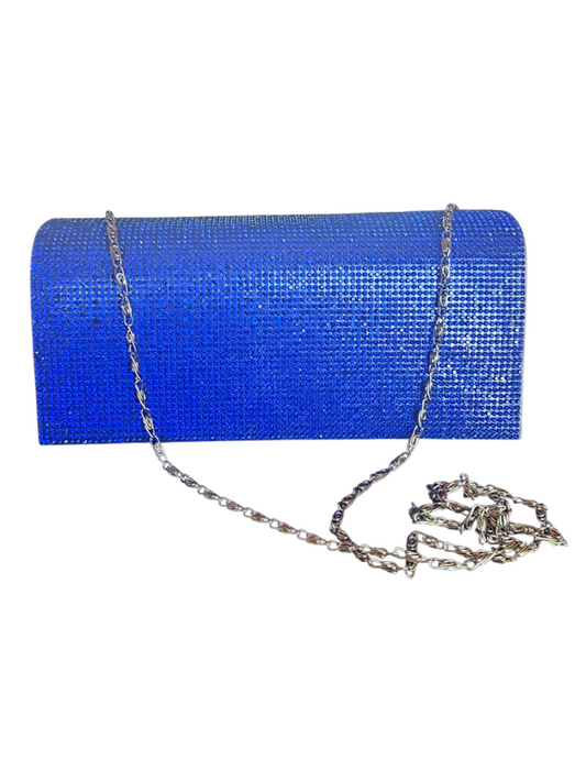 Royal Blue Crystal Clutch