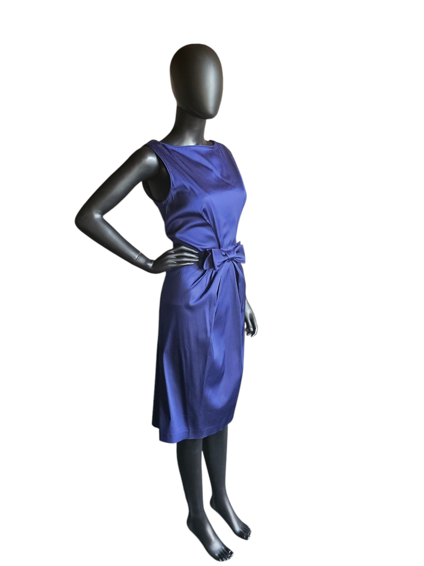 Navy Sheath Bow Cocktail Dress- Maggie London - NWT