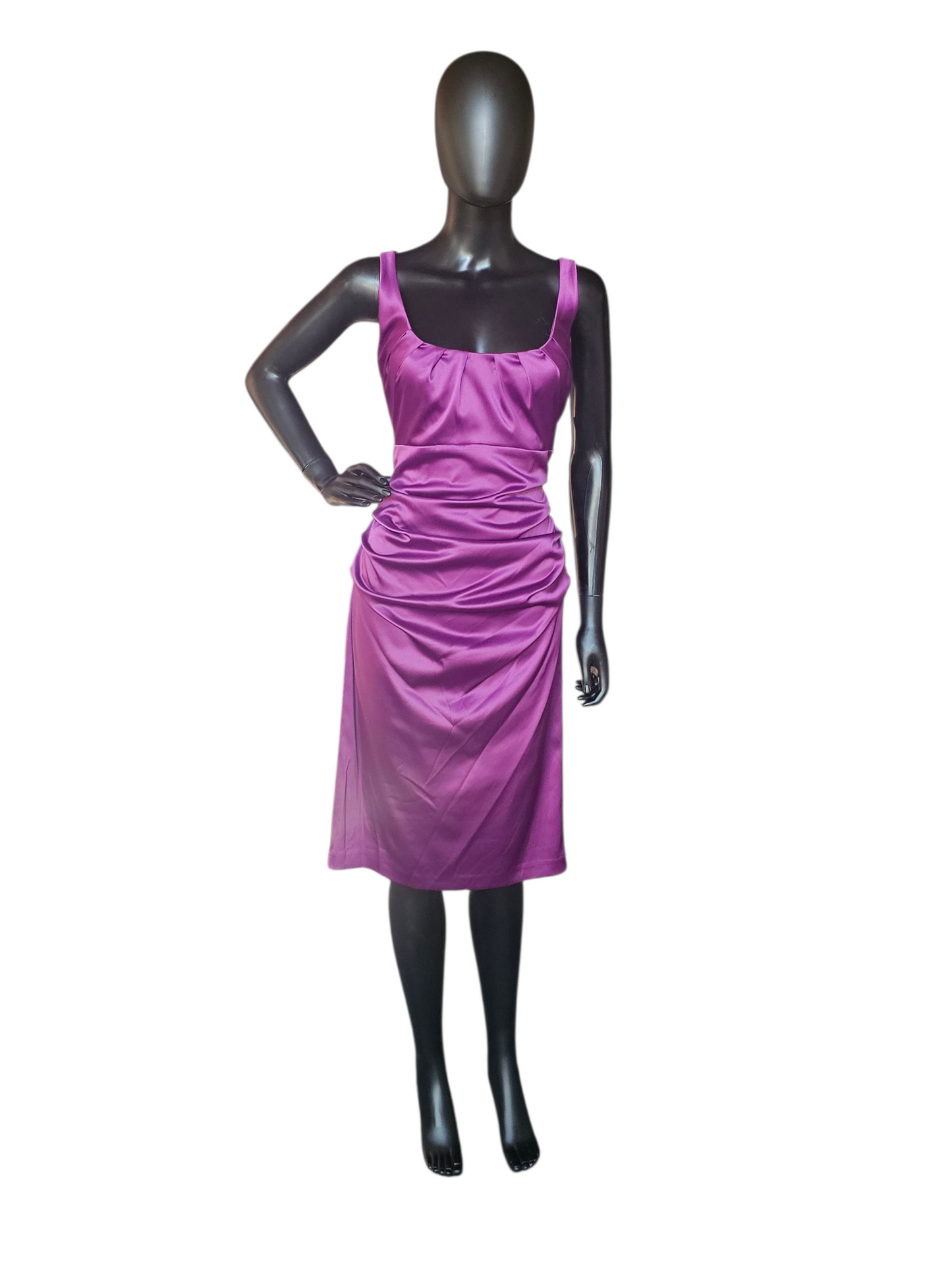 Electric Purple Scoop Cocktail Dress NWT - Suzi Chin/Nordstrom