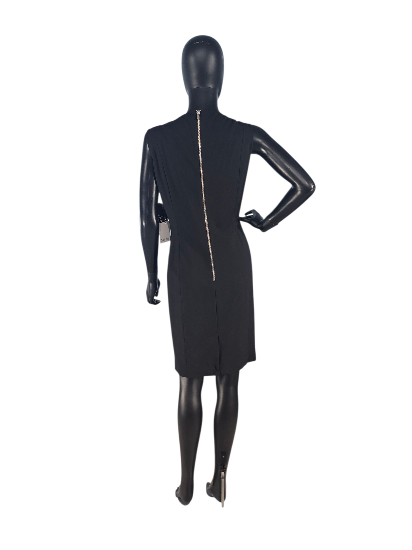 Black Zipper Sheath Dress - Calvin Klein - NWT
