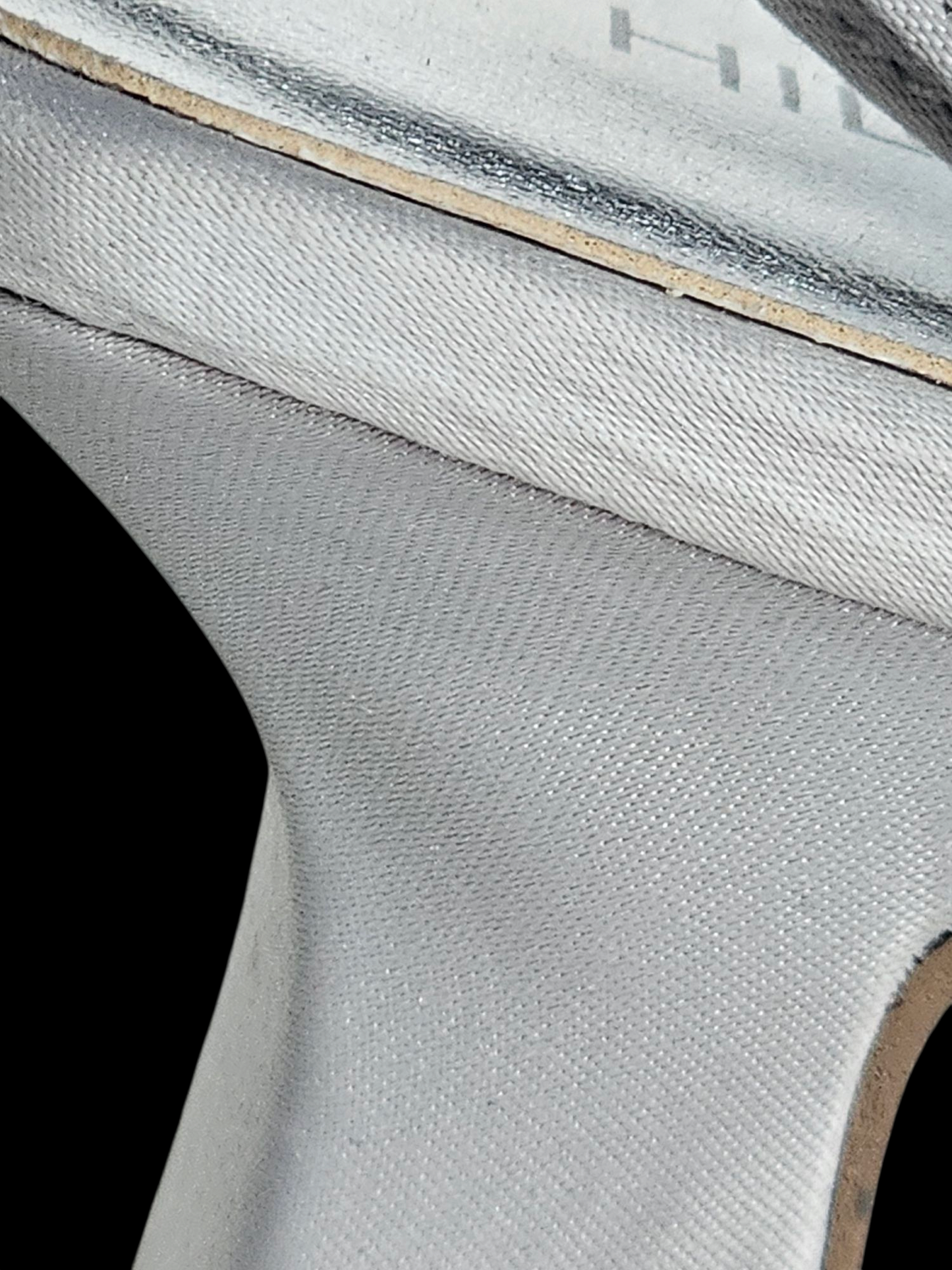 Silver Satin Strappy Sandal Kitten Heel