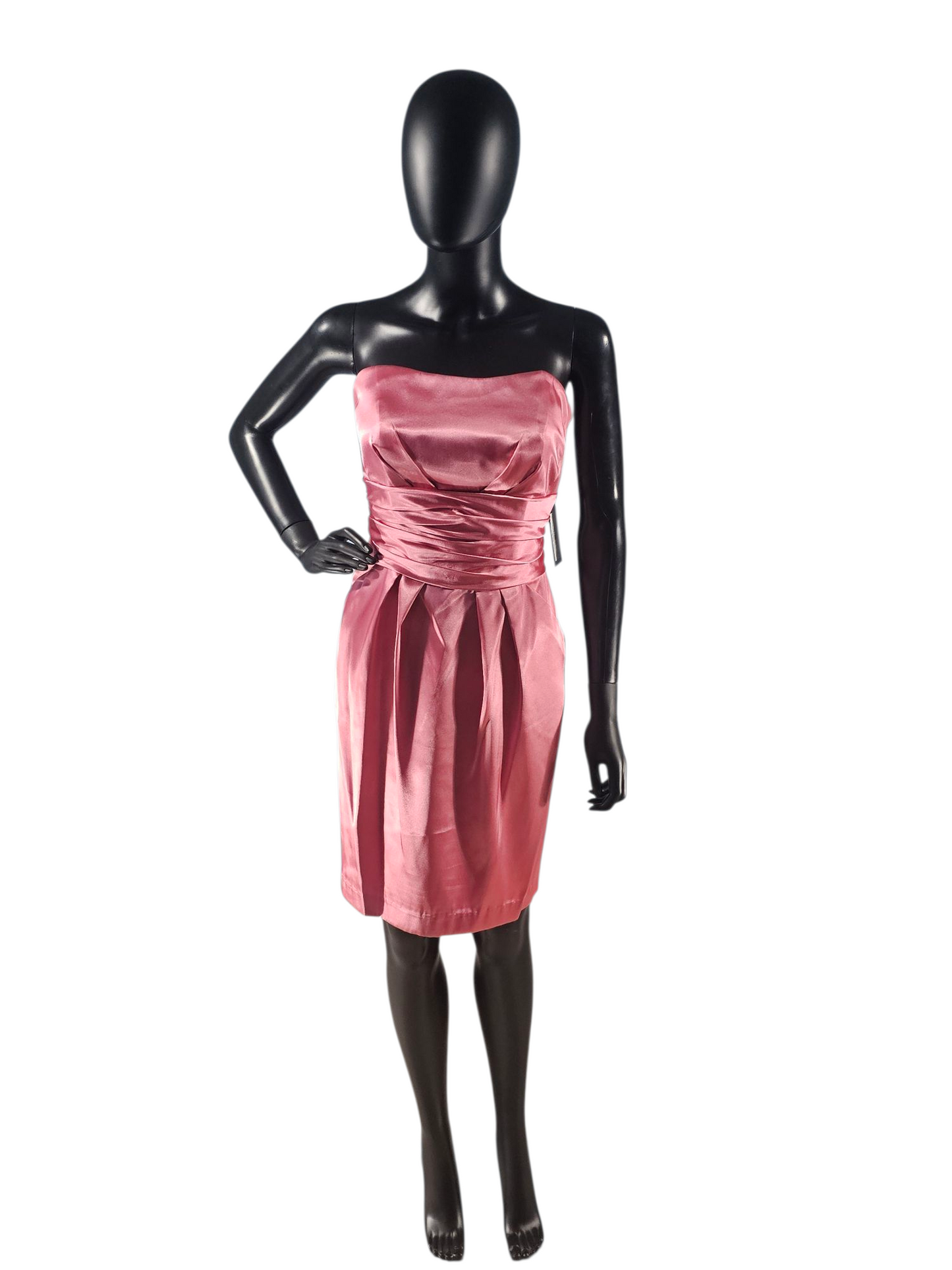 Rose Charmeuse Strapless Short Cocktail Dress - Davids Bridal