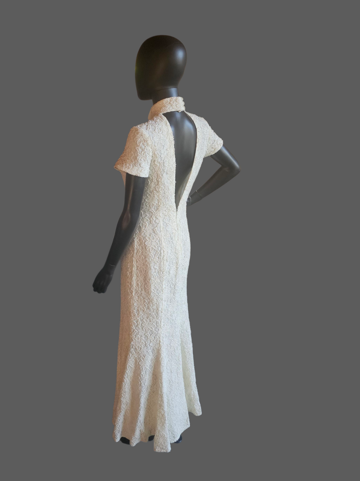 Vintage Beaded Cap Sleeve Fit/Flare - Cache