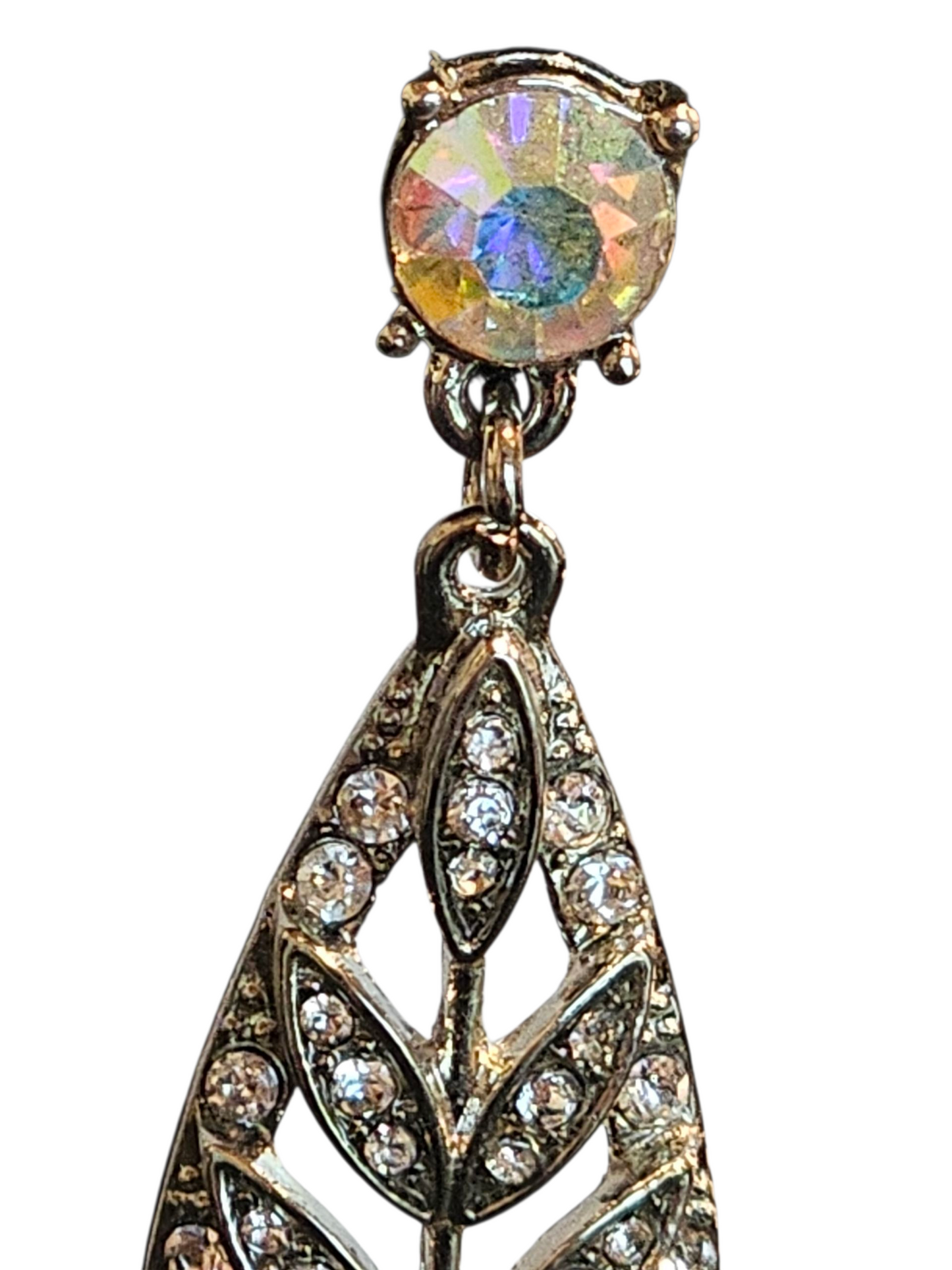 Iridecent Oval Earring