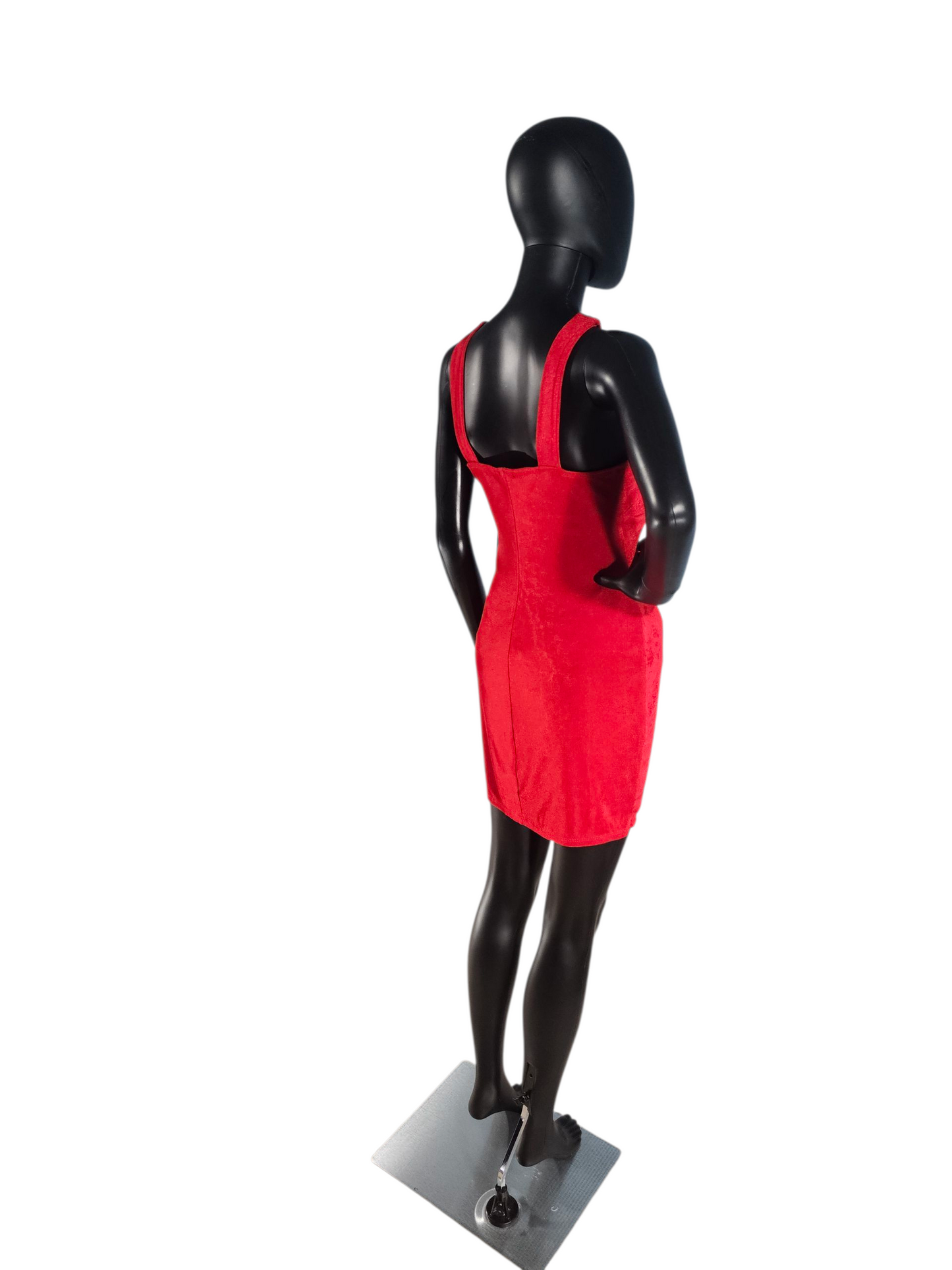Red Cross Back Stretch Bodycon Dress - Wild Fable