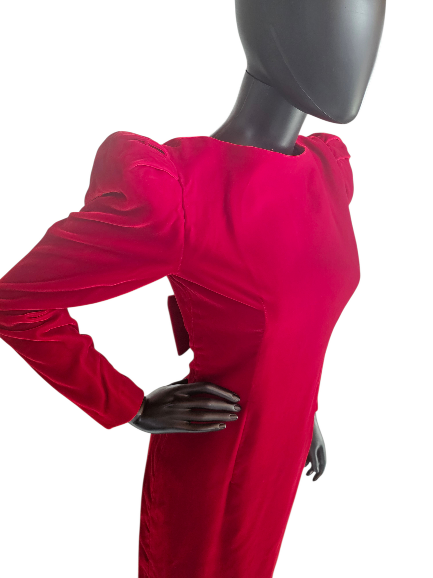 Vintage 90's Red Velvet Cocktail Dress