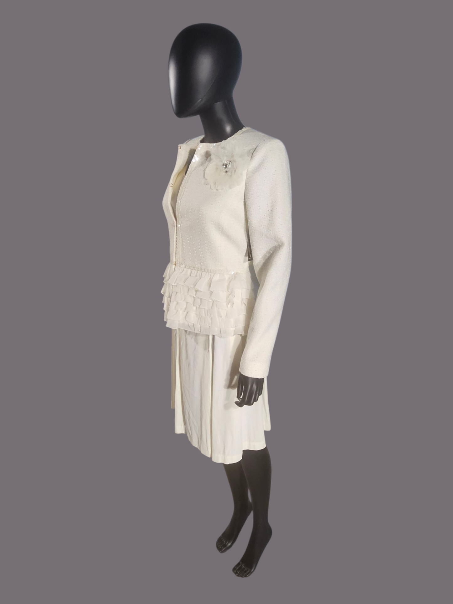 Boston Proper Ivory Jacket/Sheath Dress