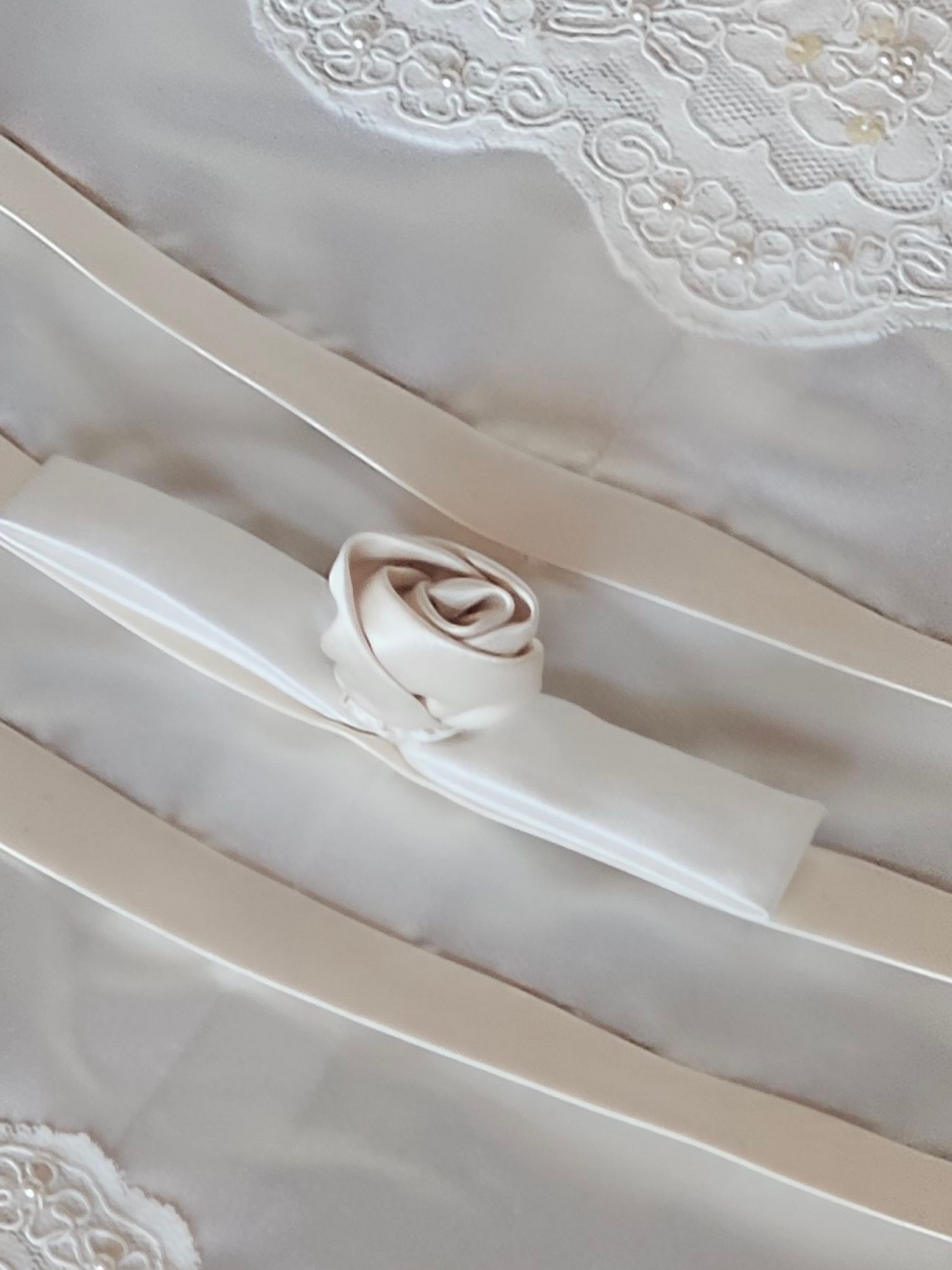 Vintage 2-Tone Square Neck Renaissance Waist Wedding Gown - Michelangelo