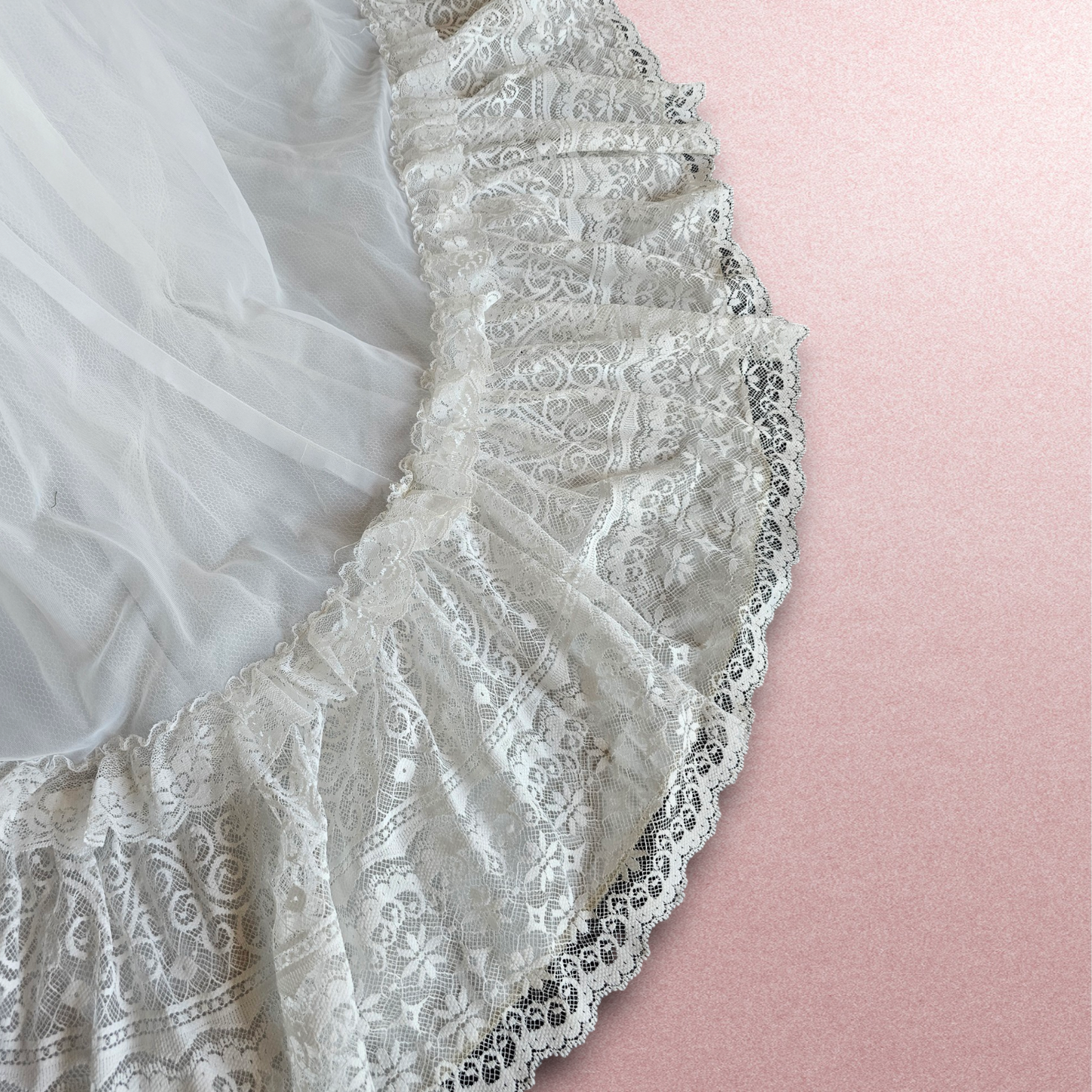 Vintage Victorian Lace High Collar Short Sleeve Wedding Gown