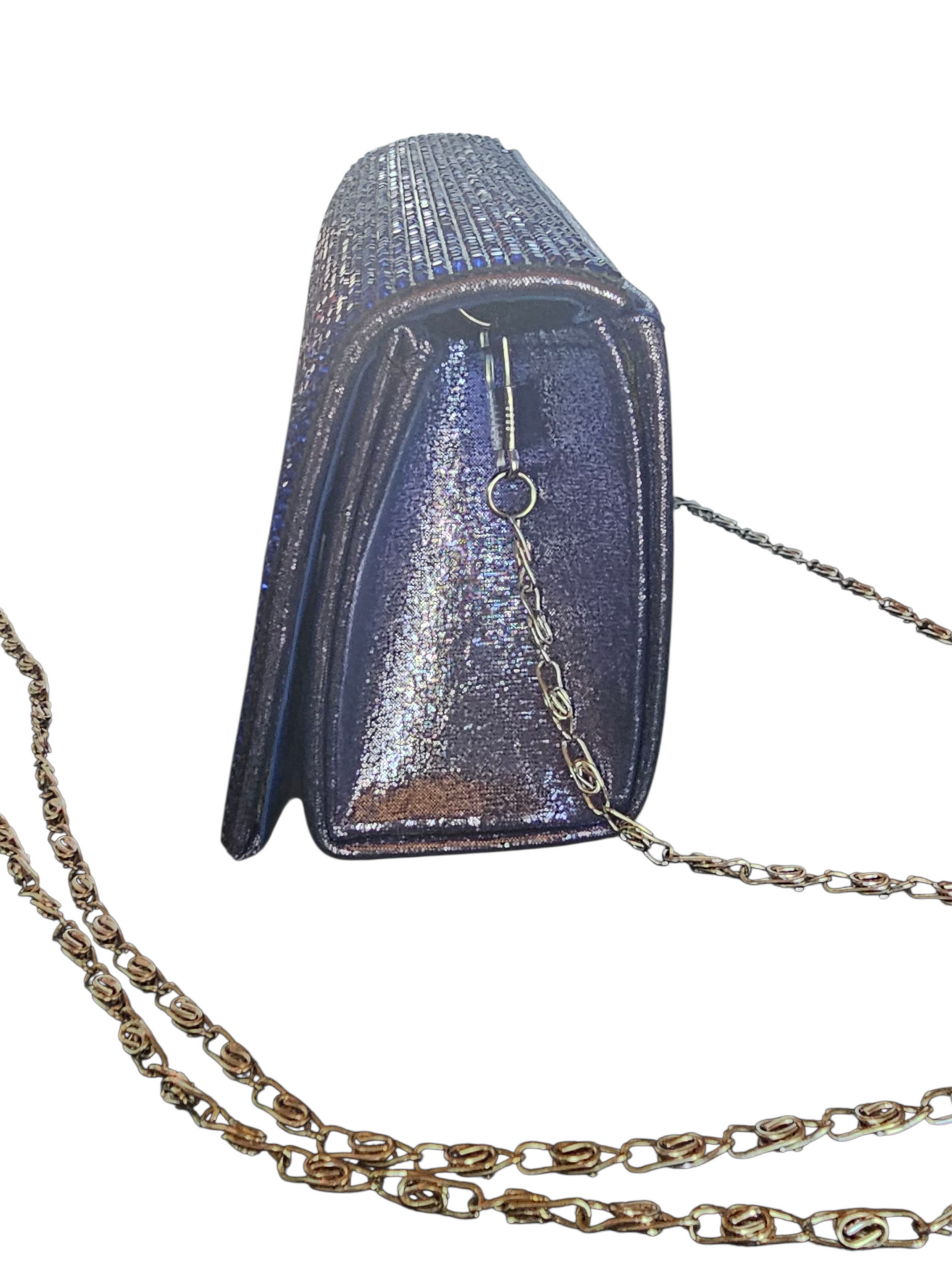 Royal Blue Crystal Clutch