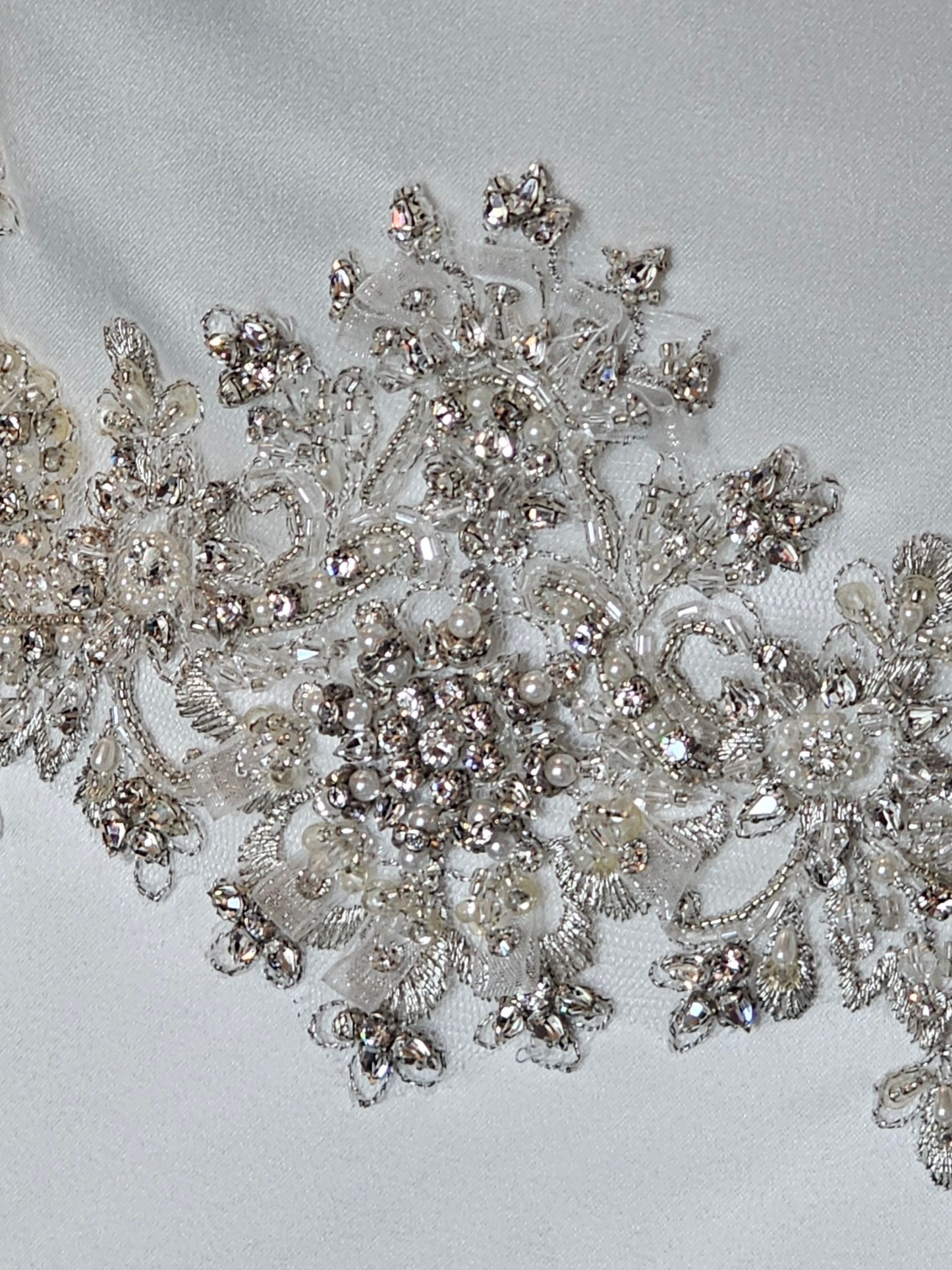 Ivory Satin A-Line Sweetheart Wedding Gown - Casablanca