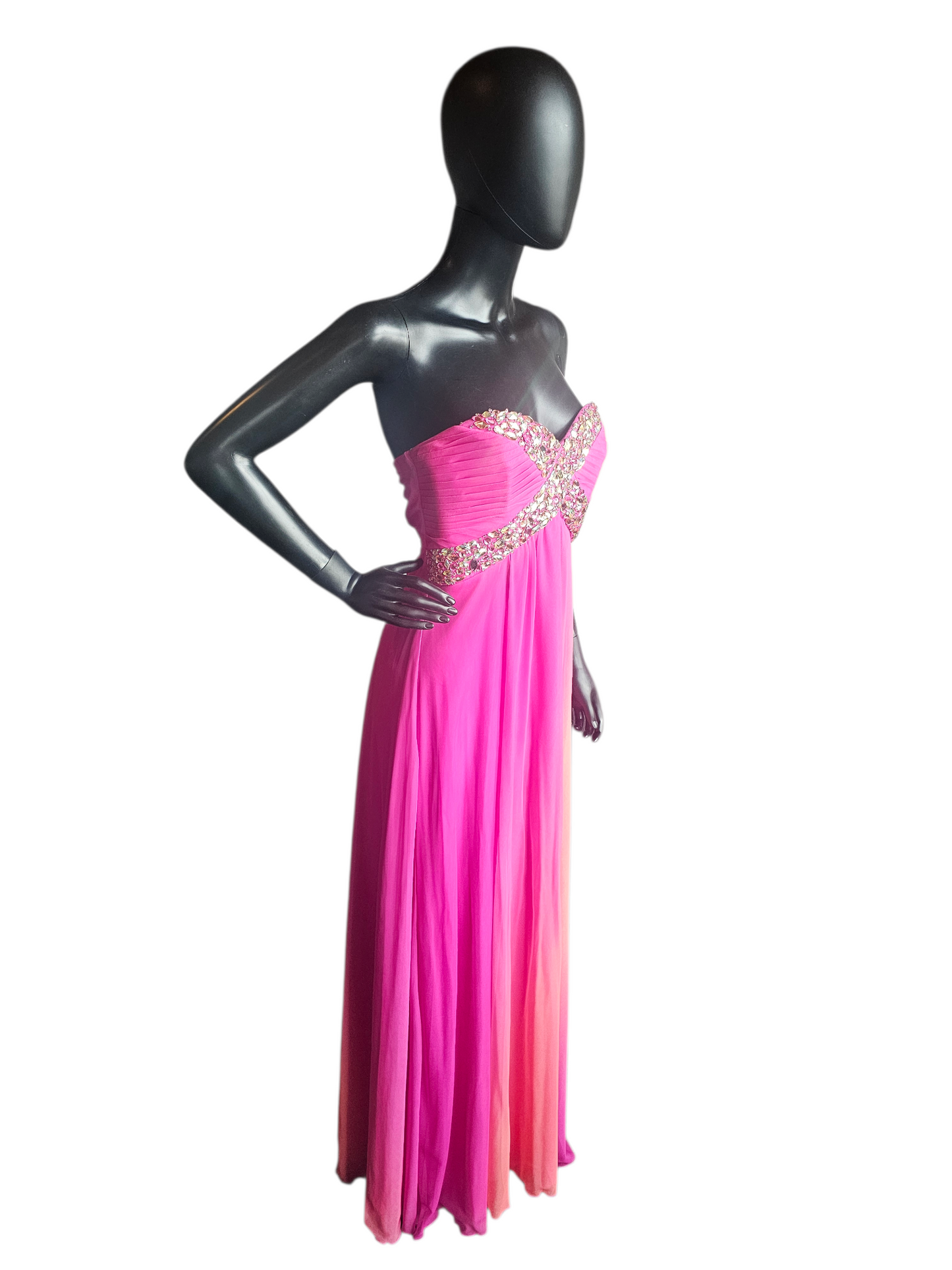 Y2K Pink/Orange Ombre Prom Dress - My Michelle