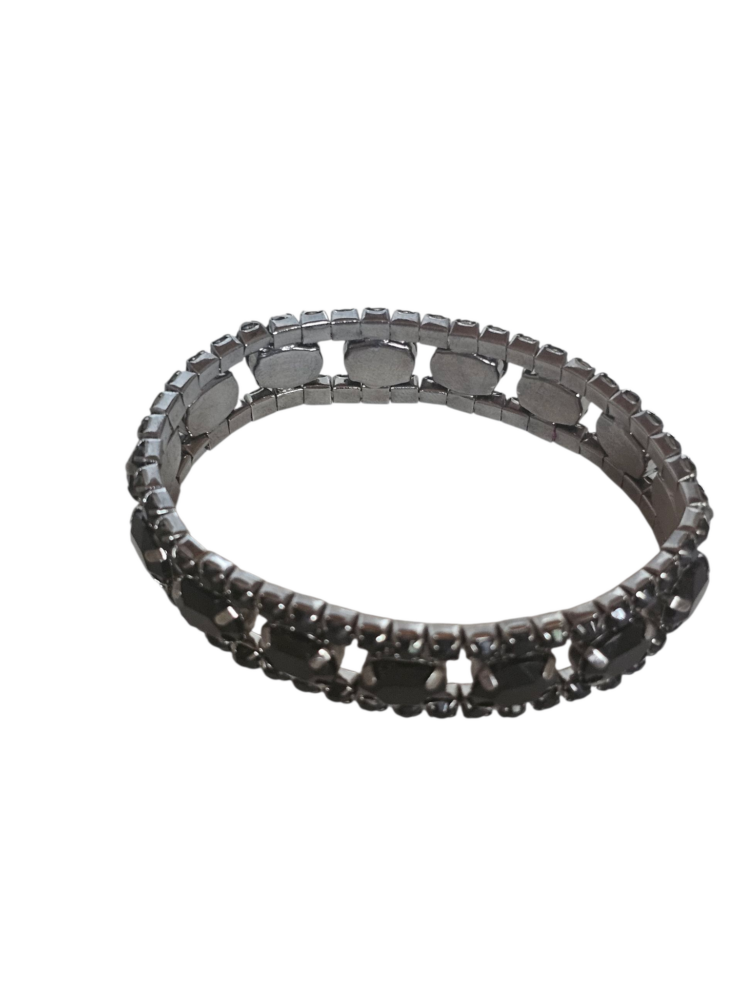 Black Crystal Stretch Bracelet