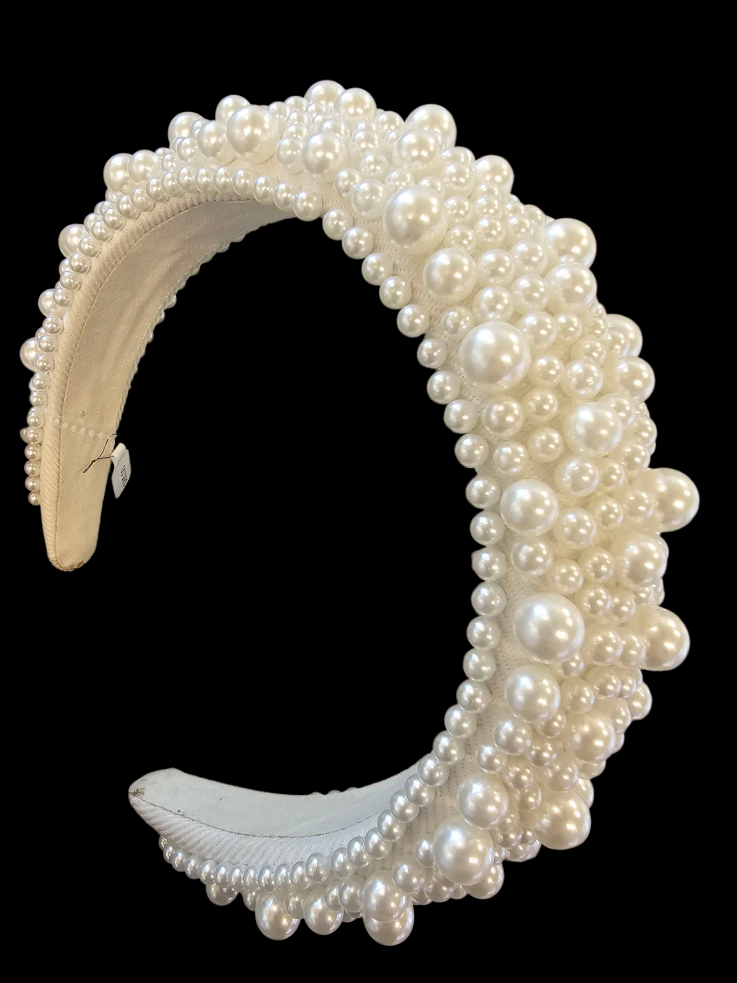 White/Large Pearl Headband - Marionat