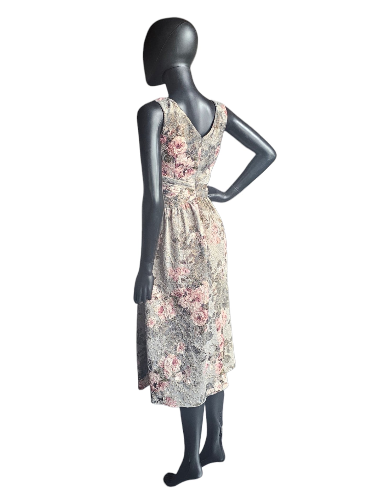 Floral Matelasse V-Neck Party - Adrianna Papell