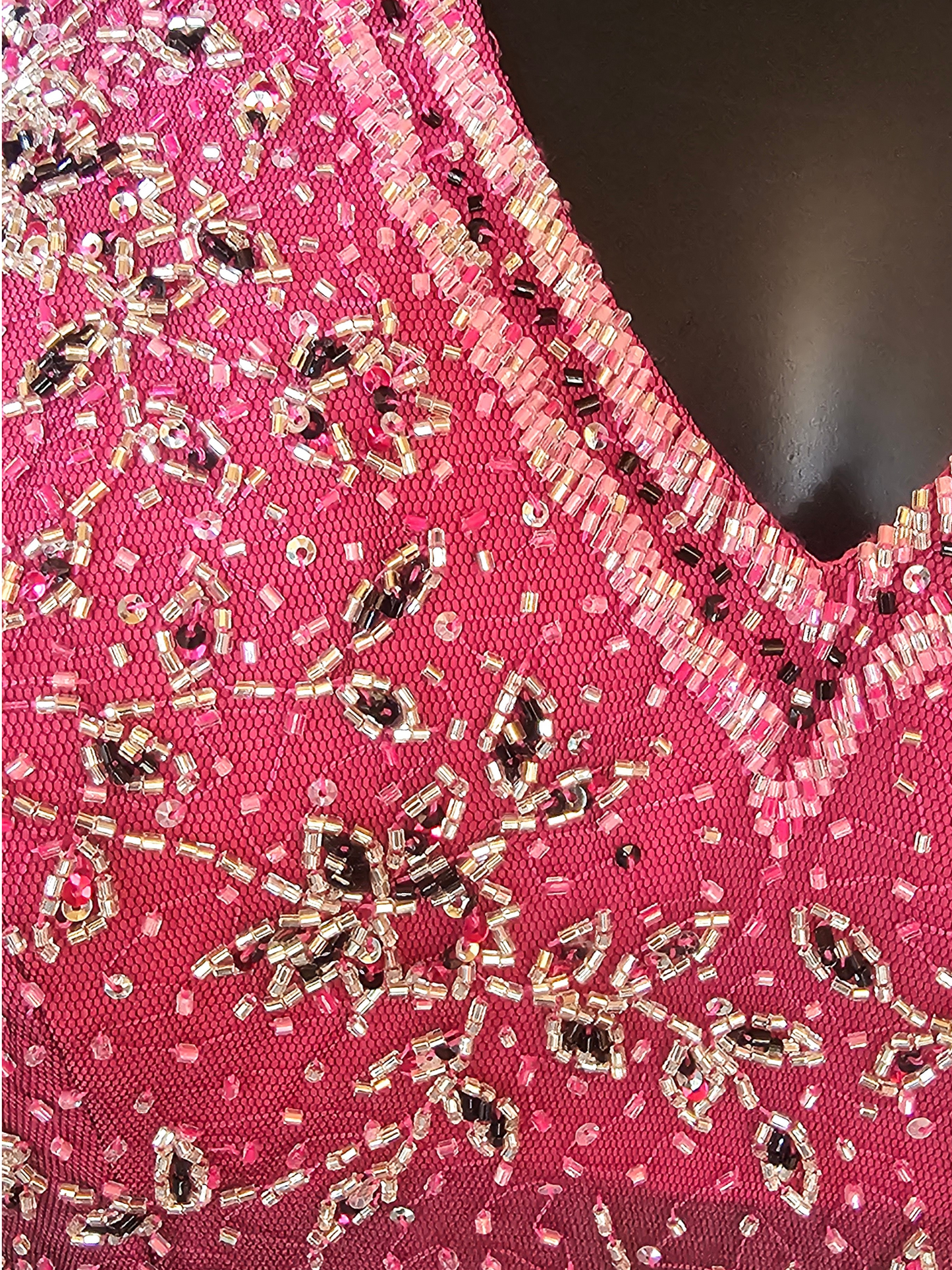 Vintage Y2K 100% Silk Pink/Black Halter High Low Hem Dress - Cassandra Stone
