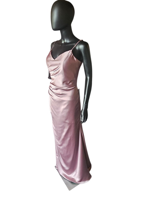 Desert Rose Silky Satin Maxi Formal Dress - Mori Lee