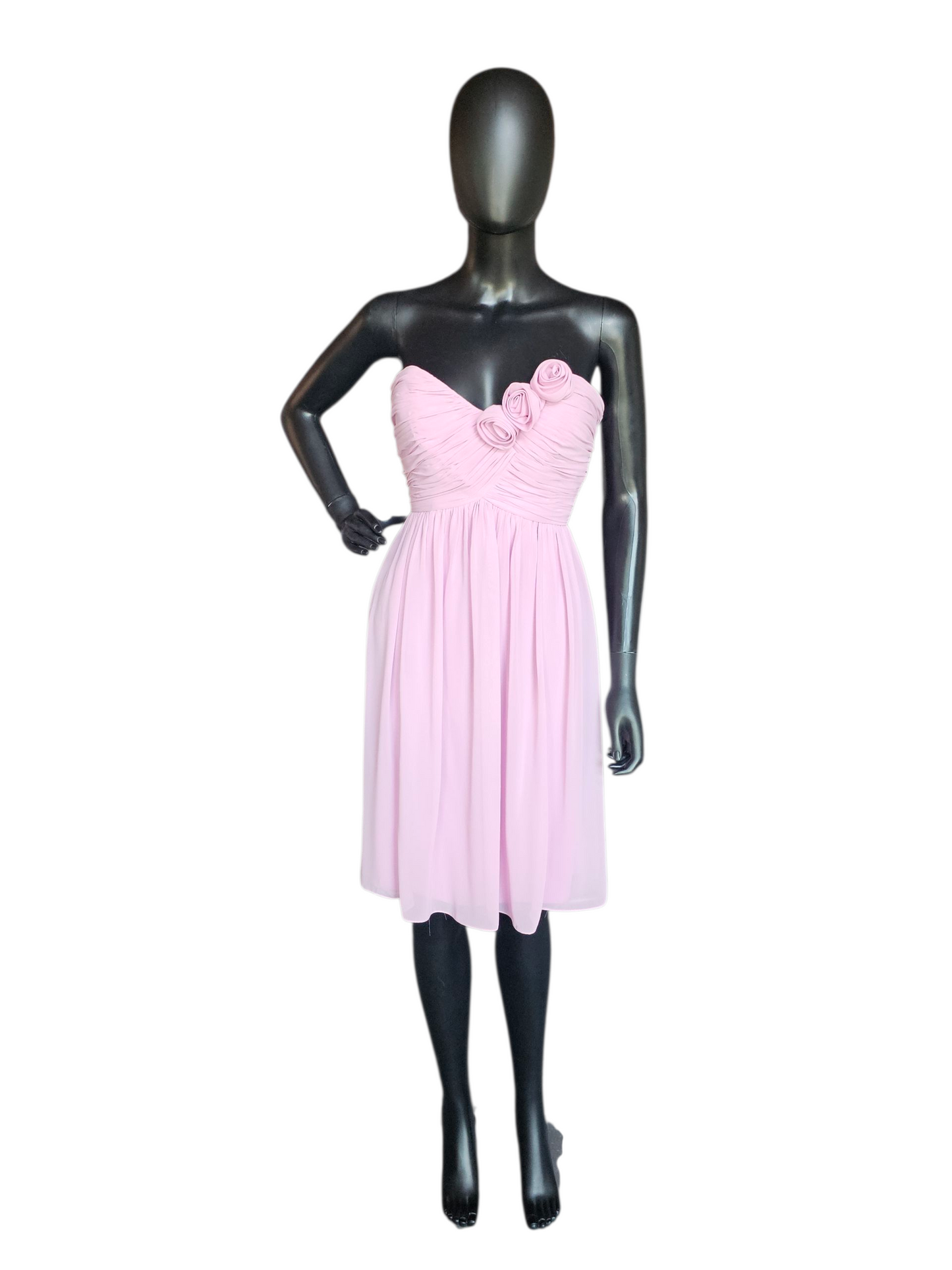 Orchid Chiffon Strapless Sweetheart Formal Dress - Alexia