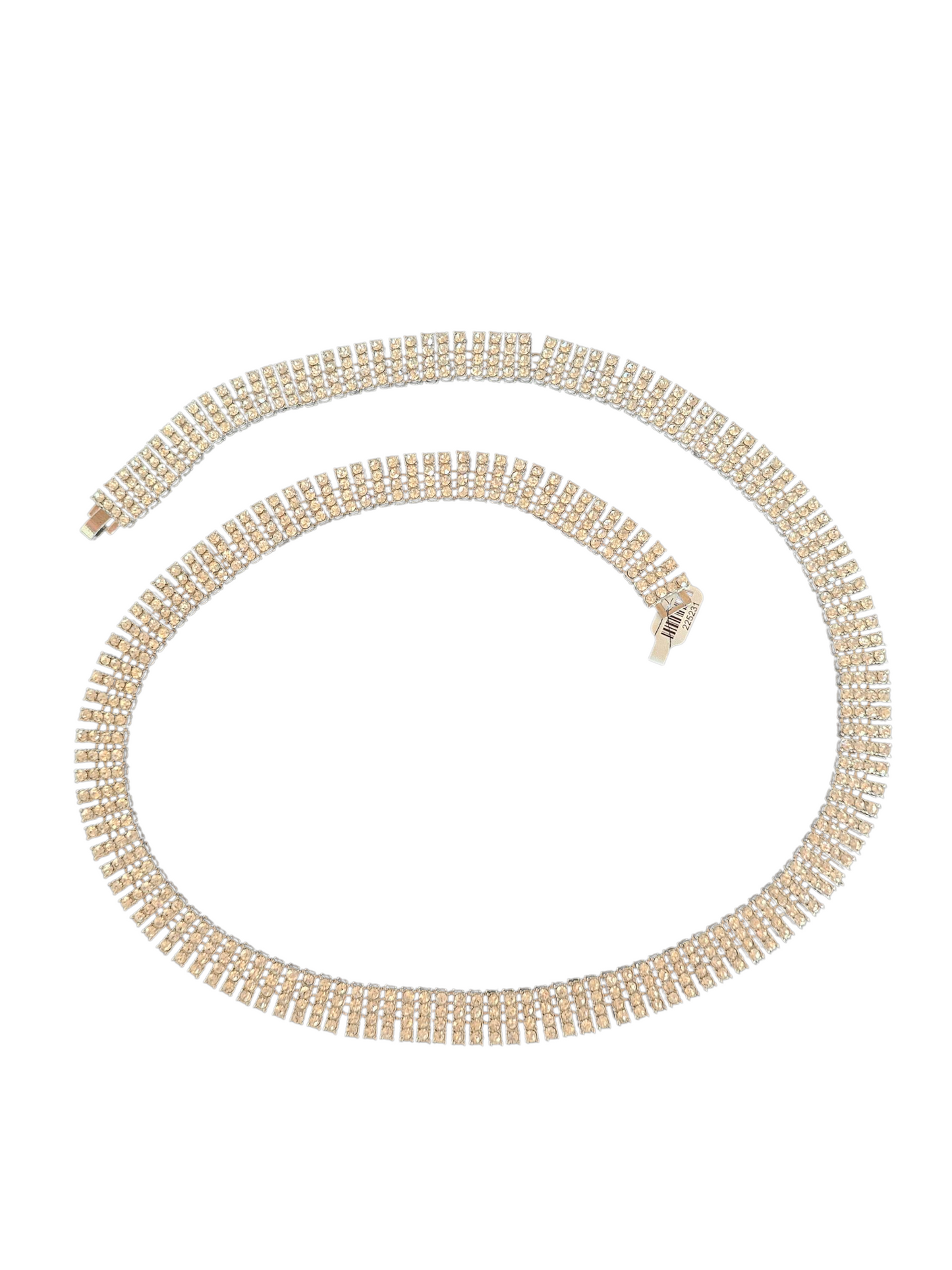 Vintage Rhinstone Coil Necklace/Belt