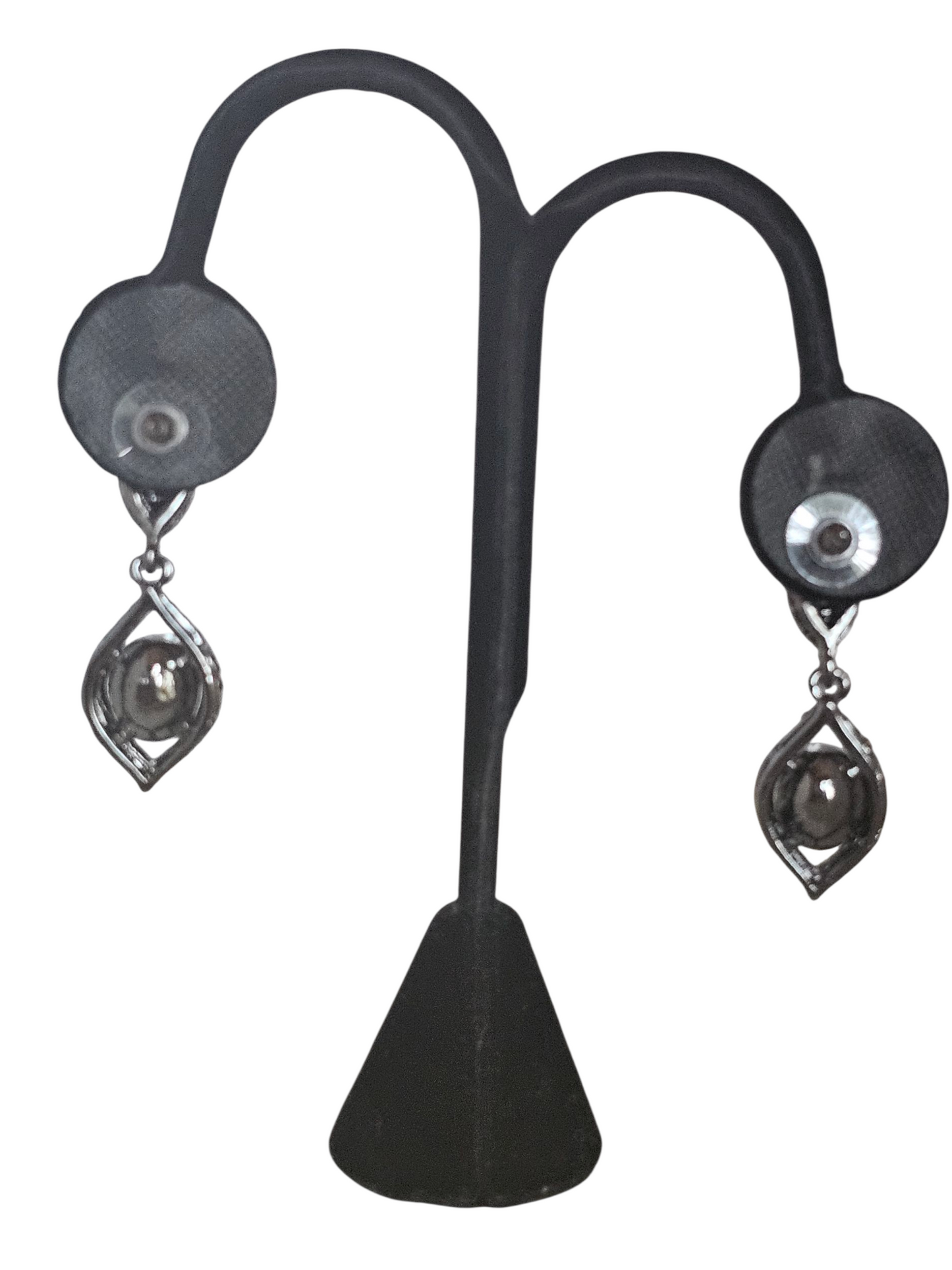 Black Teardrop Small Earring