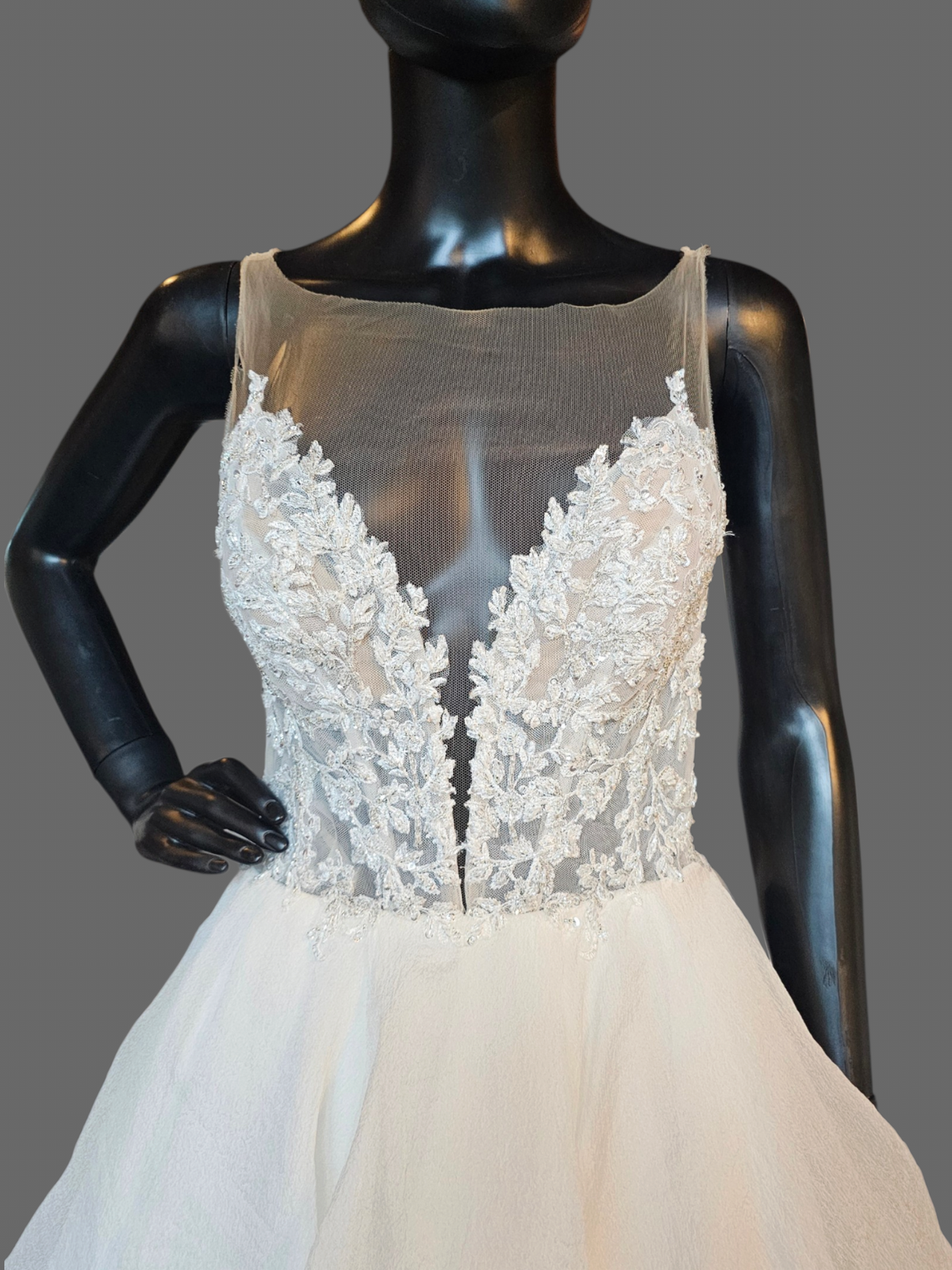 Ivory Tiered Ballgown - Justin Alexander