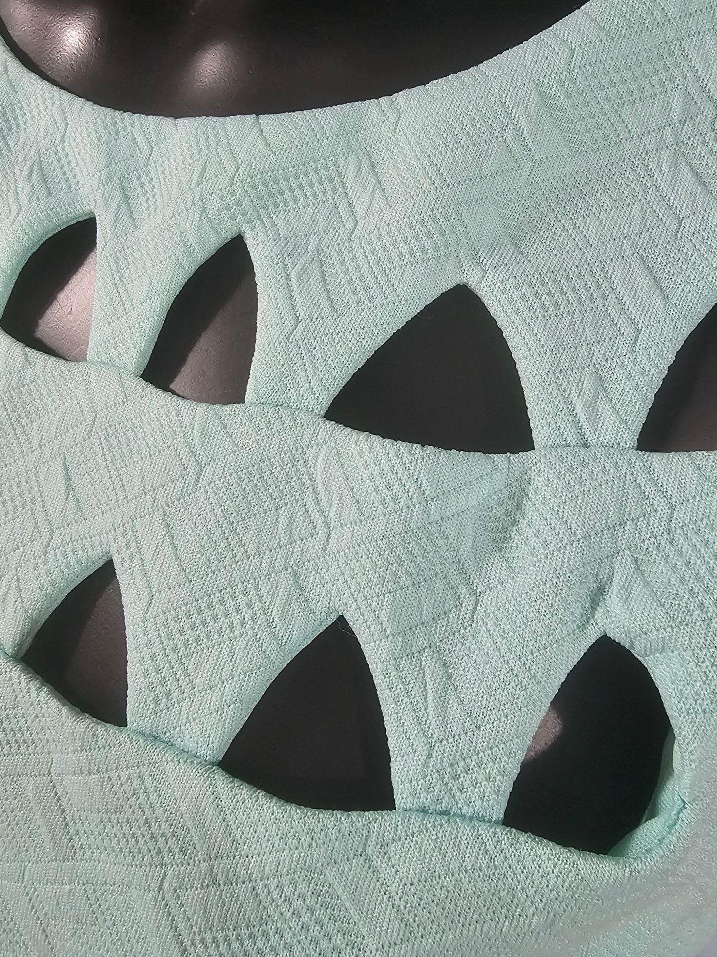 Turquois Peekaboo Neckline Short Cocktail Dress