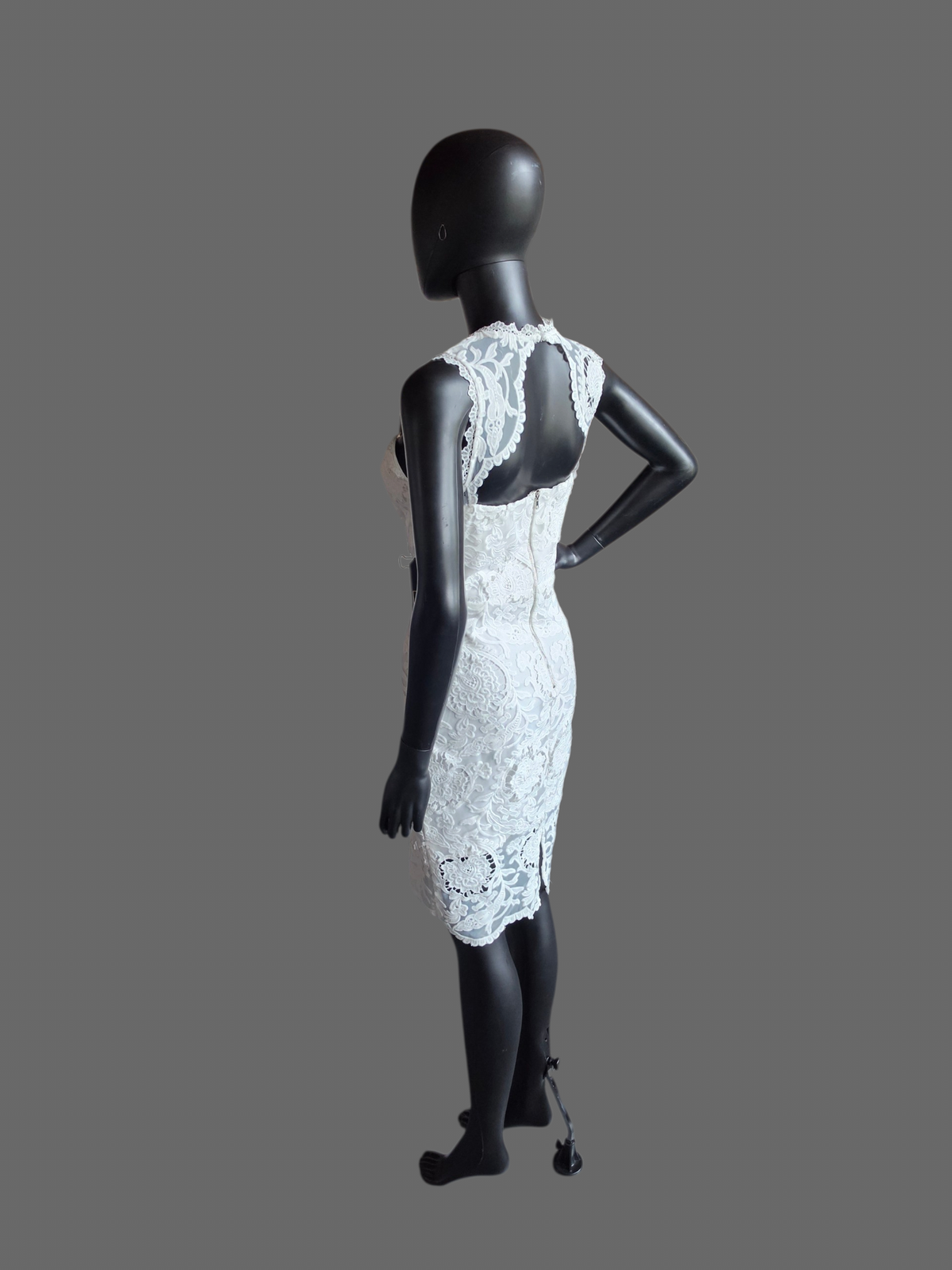 White Lace Cocktail Dress - Just Me