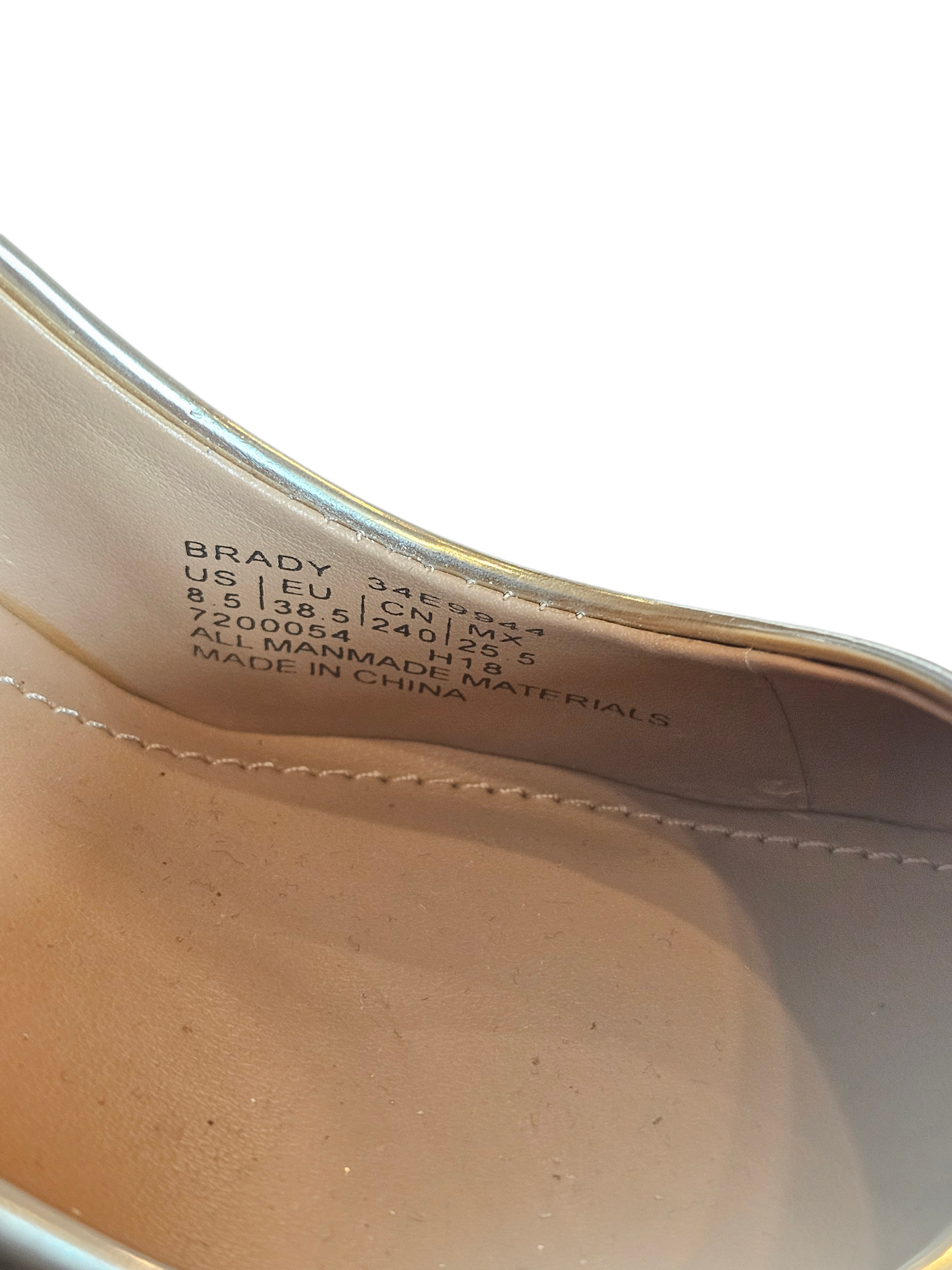 Gold Patent Leather Pump Shoe - Calvin Klein