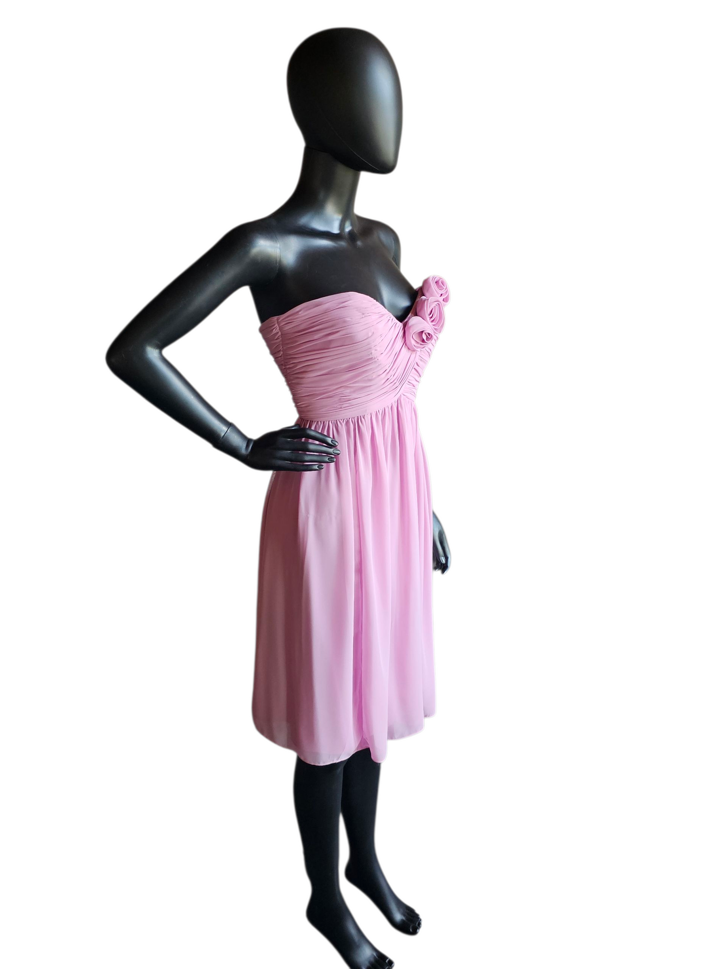 Orchid Chiffon Strapless Sweetheart Formal Dress - Alexia