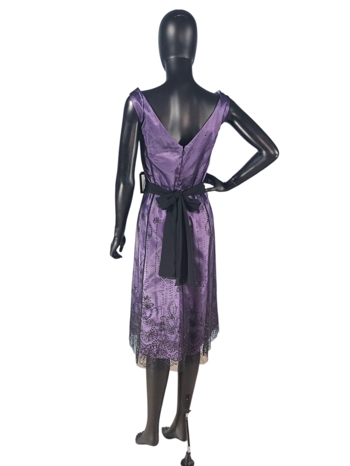 Purple/Black Sparkle Party Dress - Onyx Nites